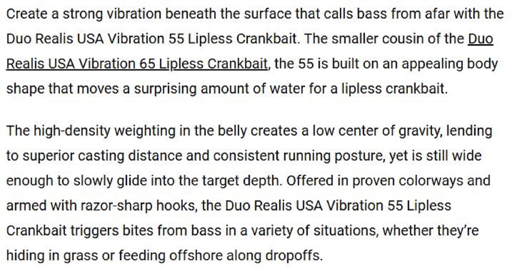 Duo Realis USA Vibration 55 Sinking Lure RUD3158 (2730)