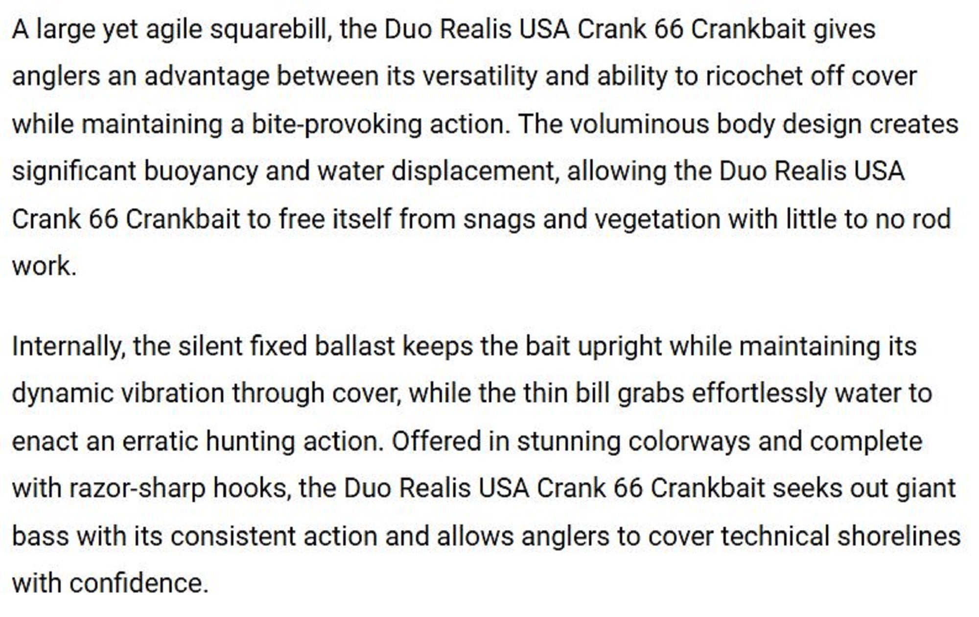 Duo Realis USA Crank 66 Floating Lure RUD3350 (2945)