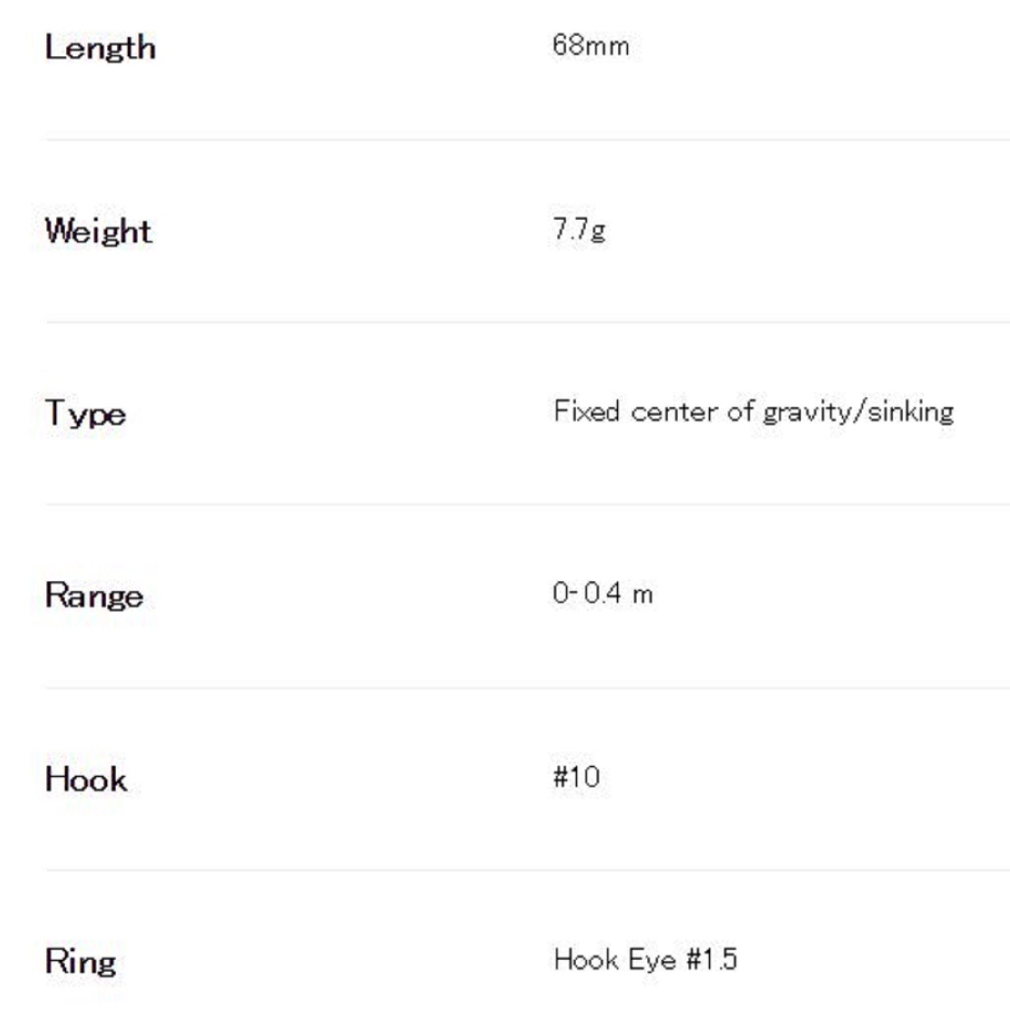 Duo Bay Ruf Seek 68S Sinking Lure ACC0751 (5564)