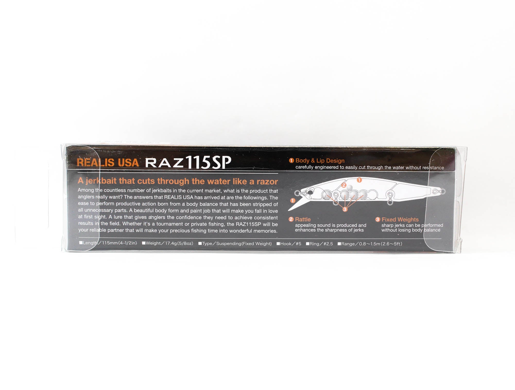 Duo Realis USA Raz Jerkbait 115SP Suspend Lure RUD3006 (5847)