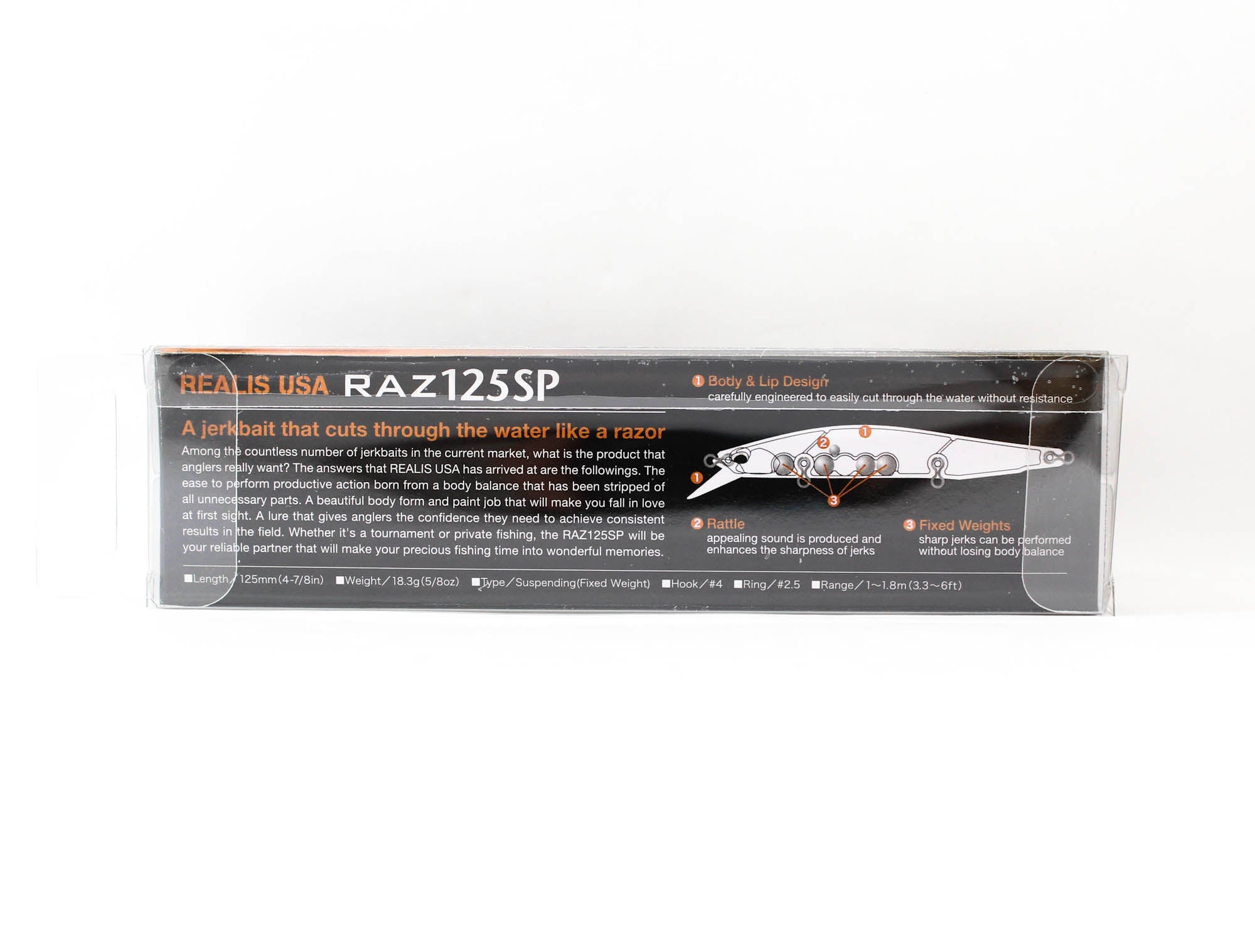 Duo Realis USA Raz Jerkbait 125SP Suspend Lure RUD3146 (6004)