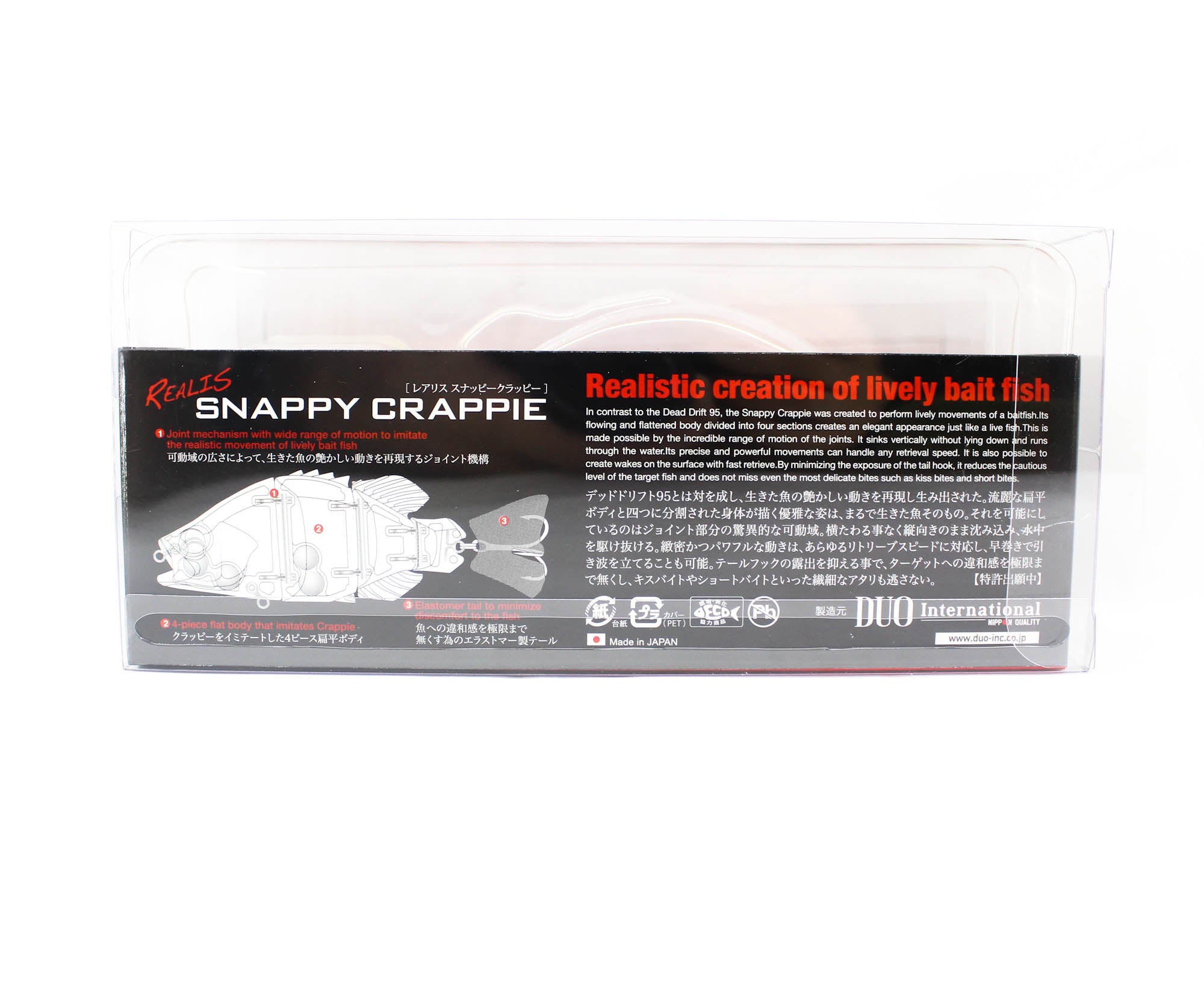 Duo Realis Snappy Crappie 95 mm Sinking Jointed Lure ACC3059 (6998)