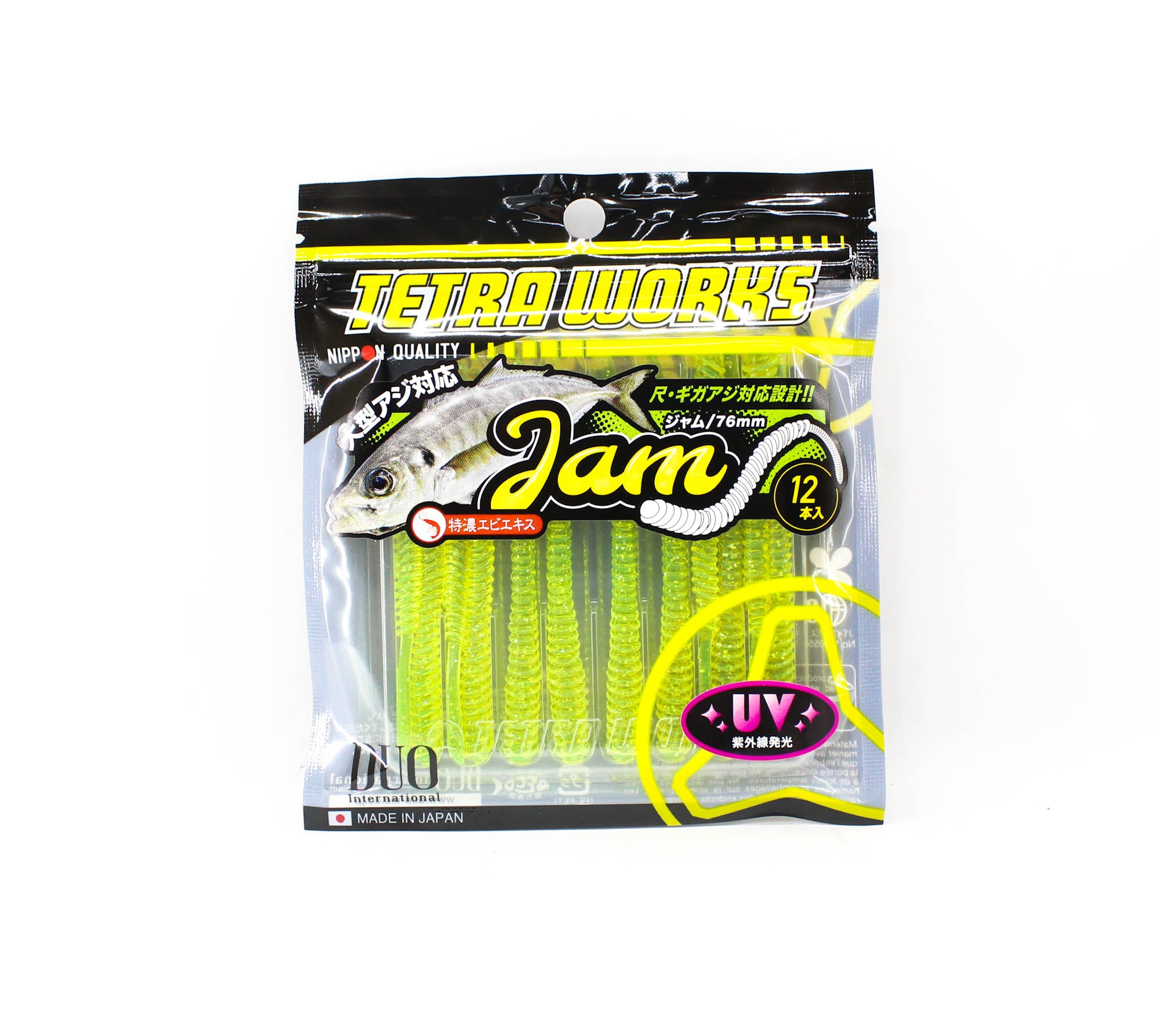 Duo Soft Lure Tetra Works Jam 76mm 12 per pack S508 (0121)
