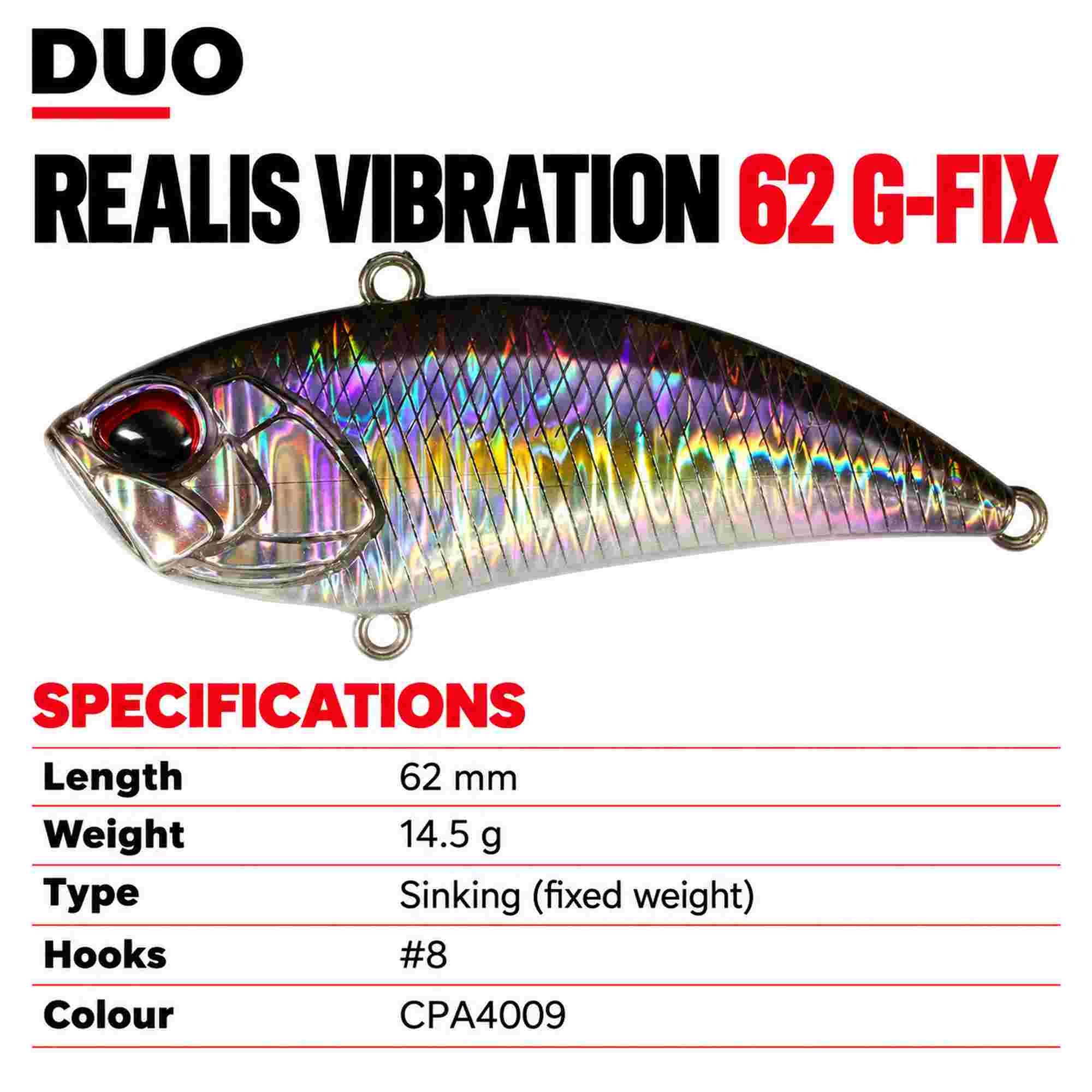 Duo Realis Vibration 62 G Fix Sinking Lure CPA4009 (0756)