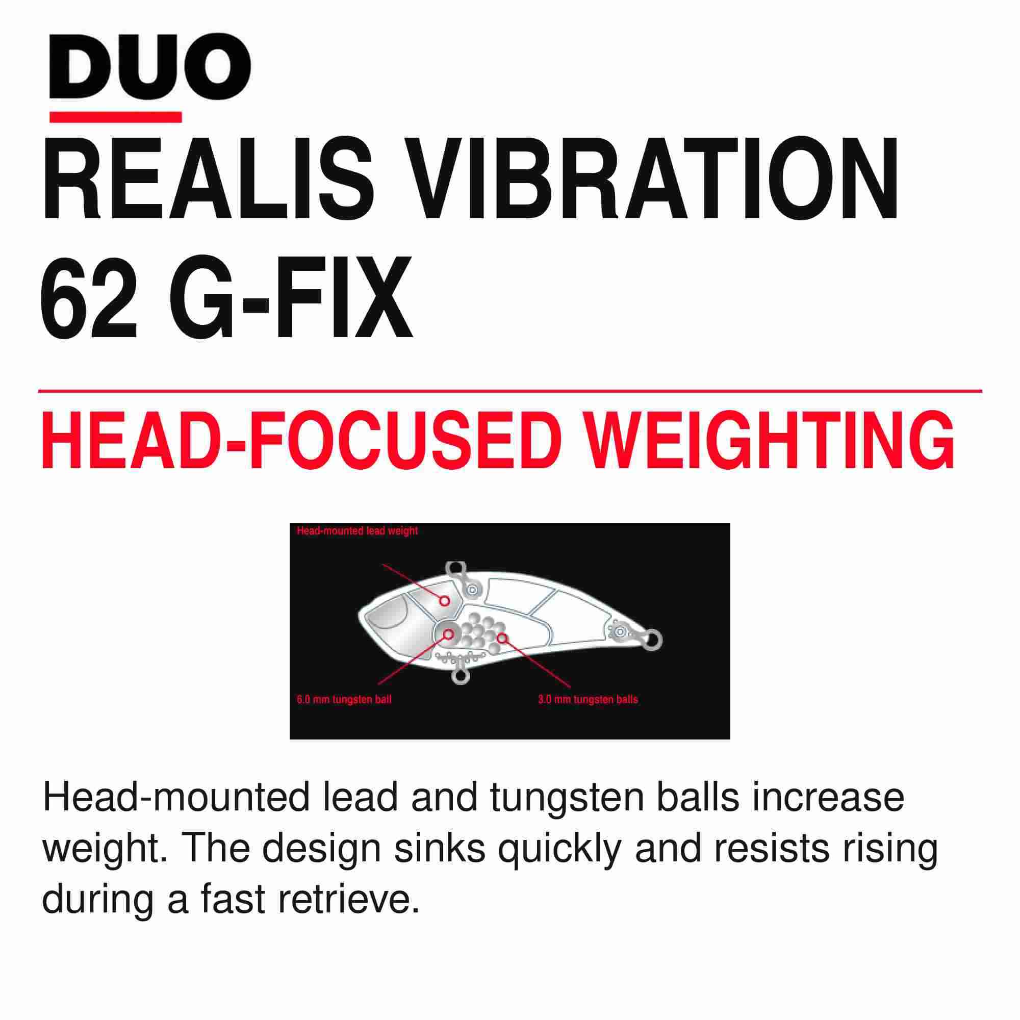 Duo Realis Vibration 62 G Fix Sinking Lure CPA4009 (0756)