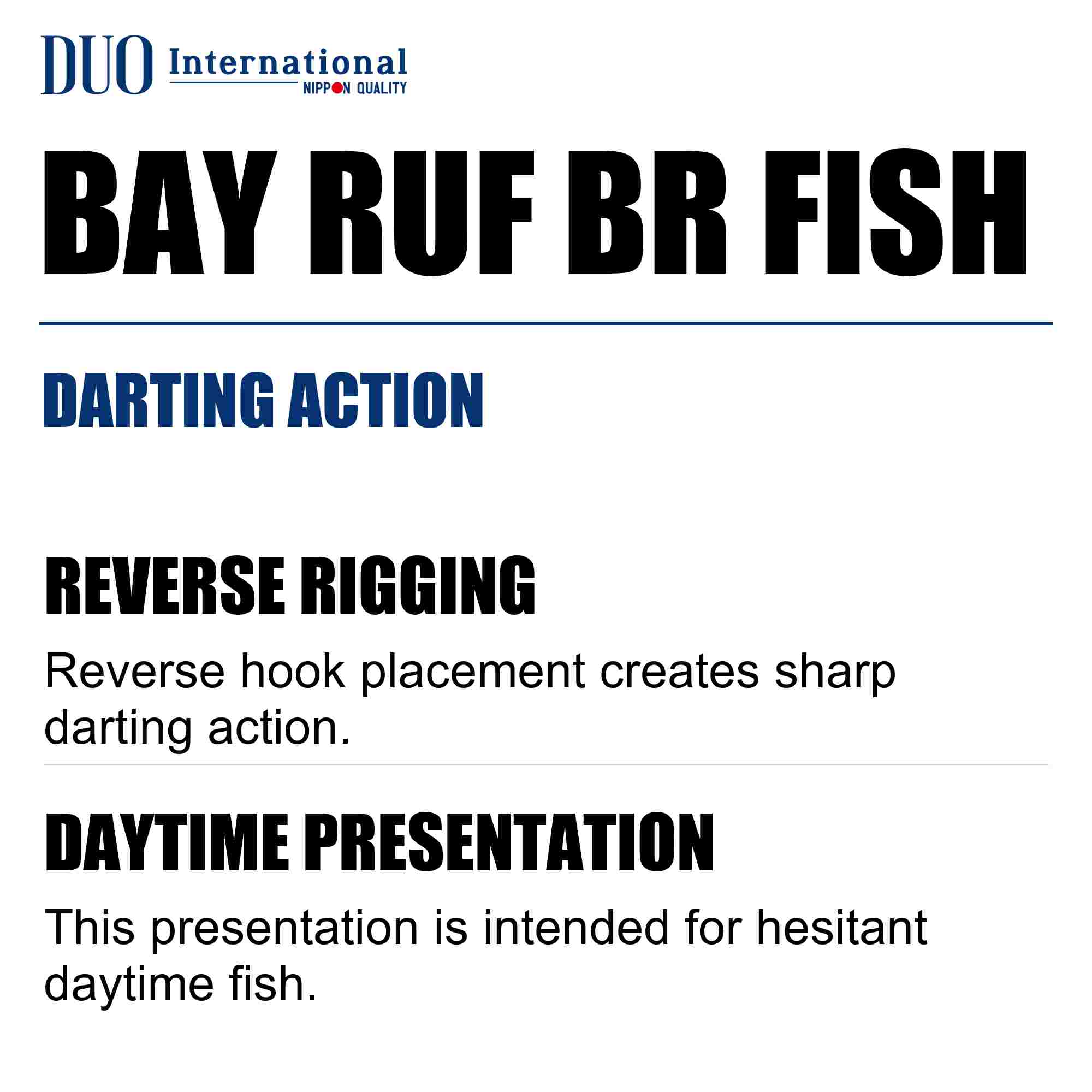 Duo Soft Lure Bay Ruf BR Fish 5 Inch F100 (1432)