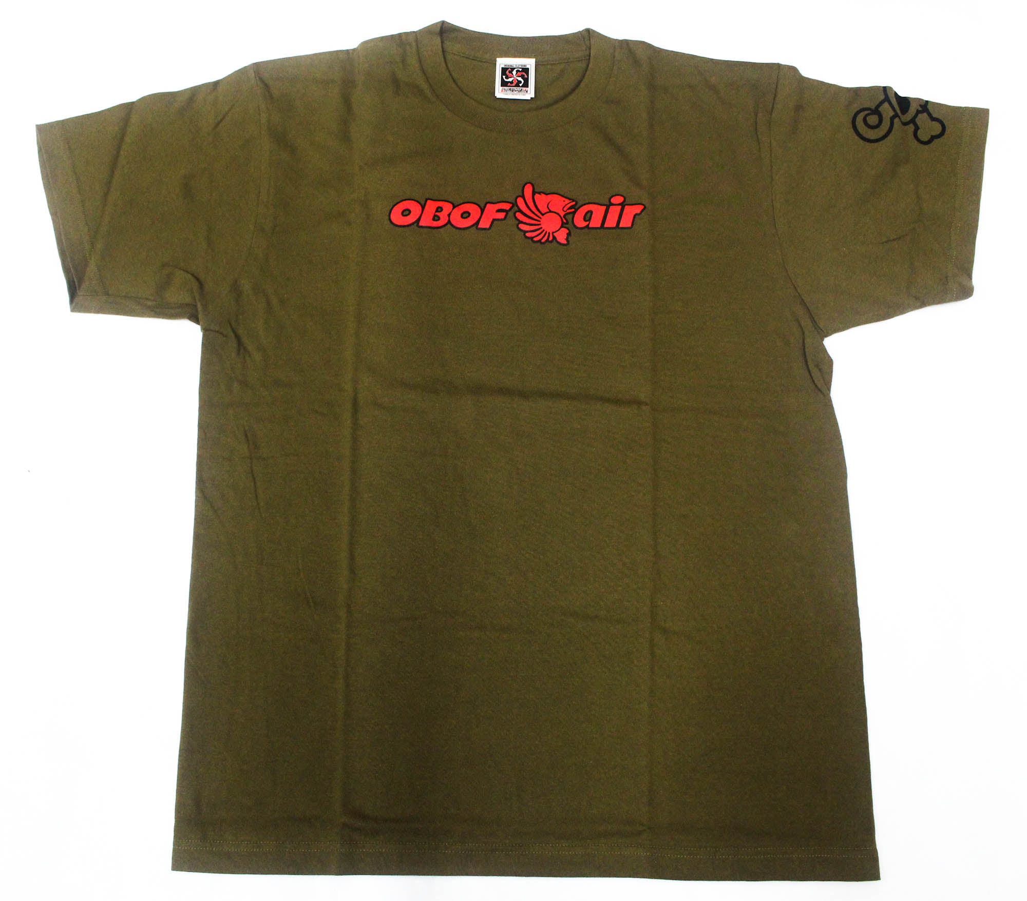 OBOF Cotton T Shirt Short Sleeve OBOF Air Olive Size L (3207)