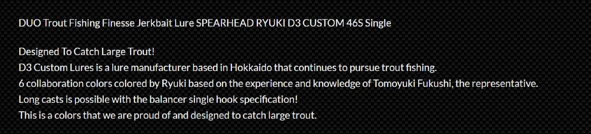 Duo Spearhead Ryuki 46S Single Hook Sinking Lure CCCZ473 (4150)