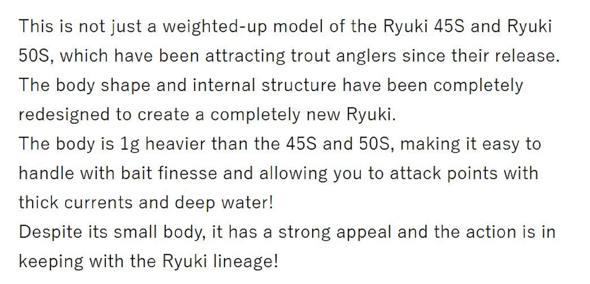 Duo Spearhead Ryuki 51S Single Hook Sinking Lure CCCZ473 (4211)