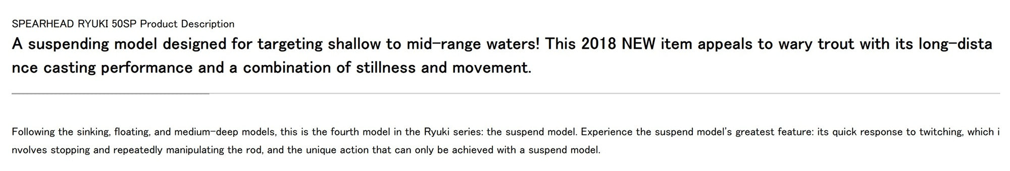 Duo Spearhead Ryuki 50SP Suspend Lure ADA4055 (6857)