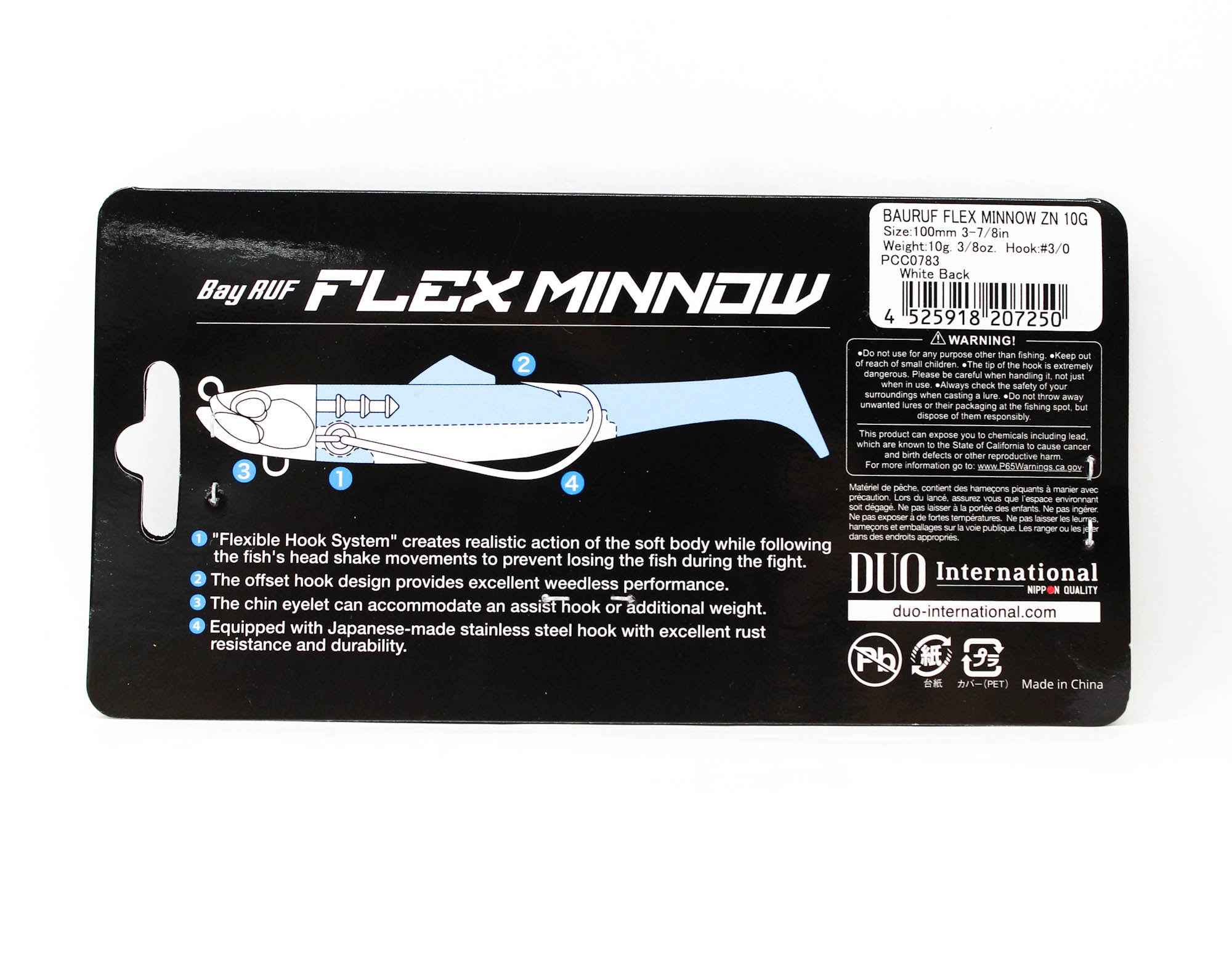 Duo Soft Lure Bay Ruf BR ZN Flex Minnow 10 grams PCC0783 (7250)