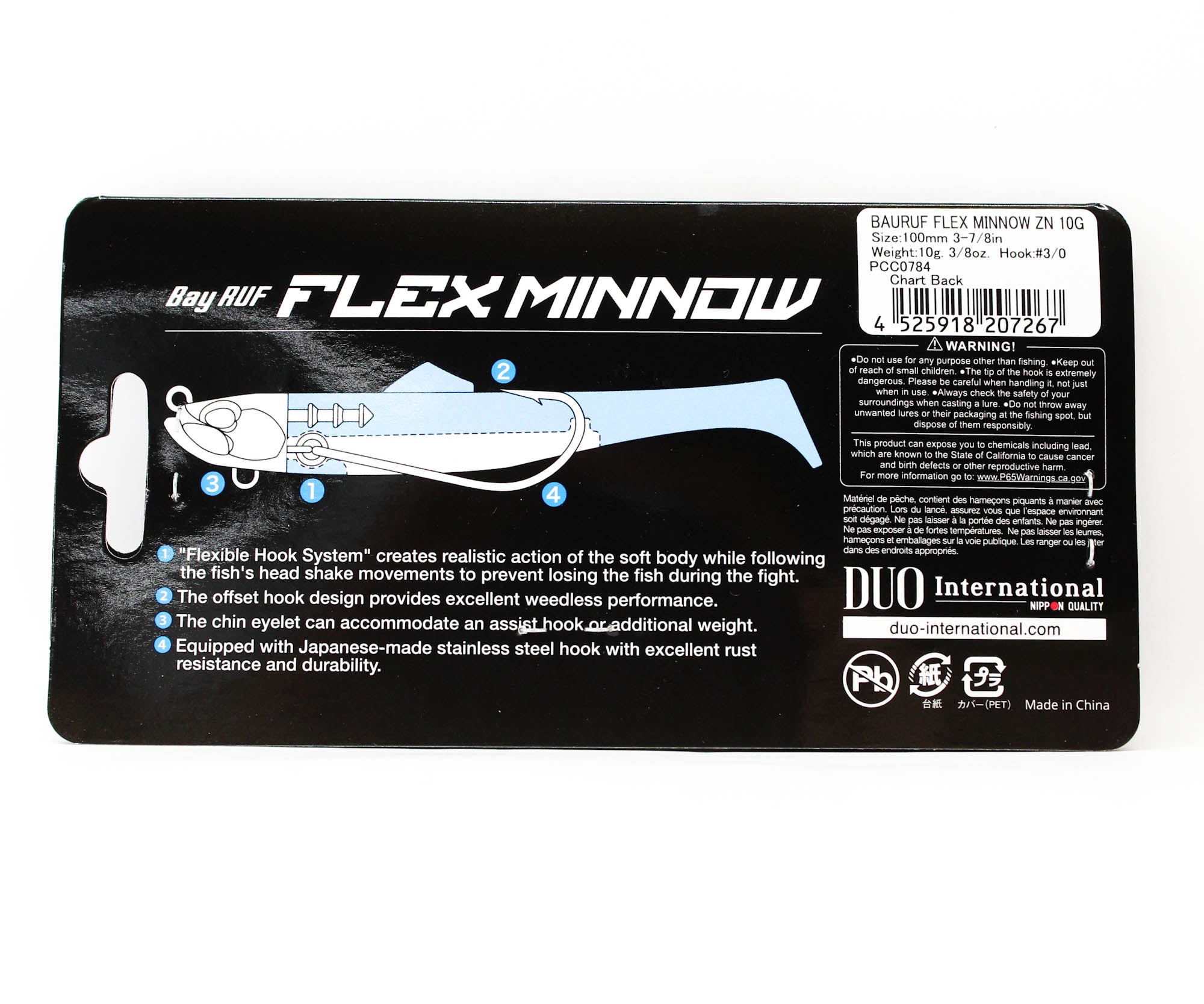 Duo Soft Lure Bay Ruf BR ZN Flex Minnow 10 grams PCC0784 (7267)