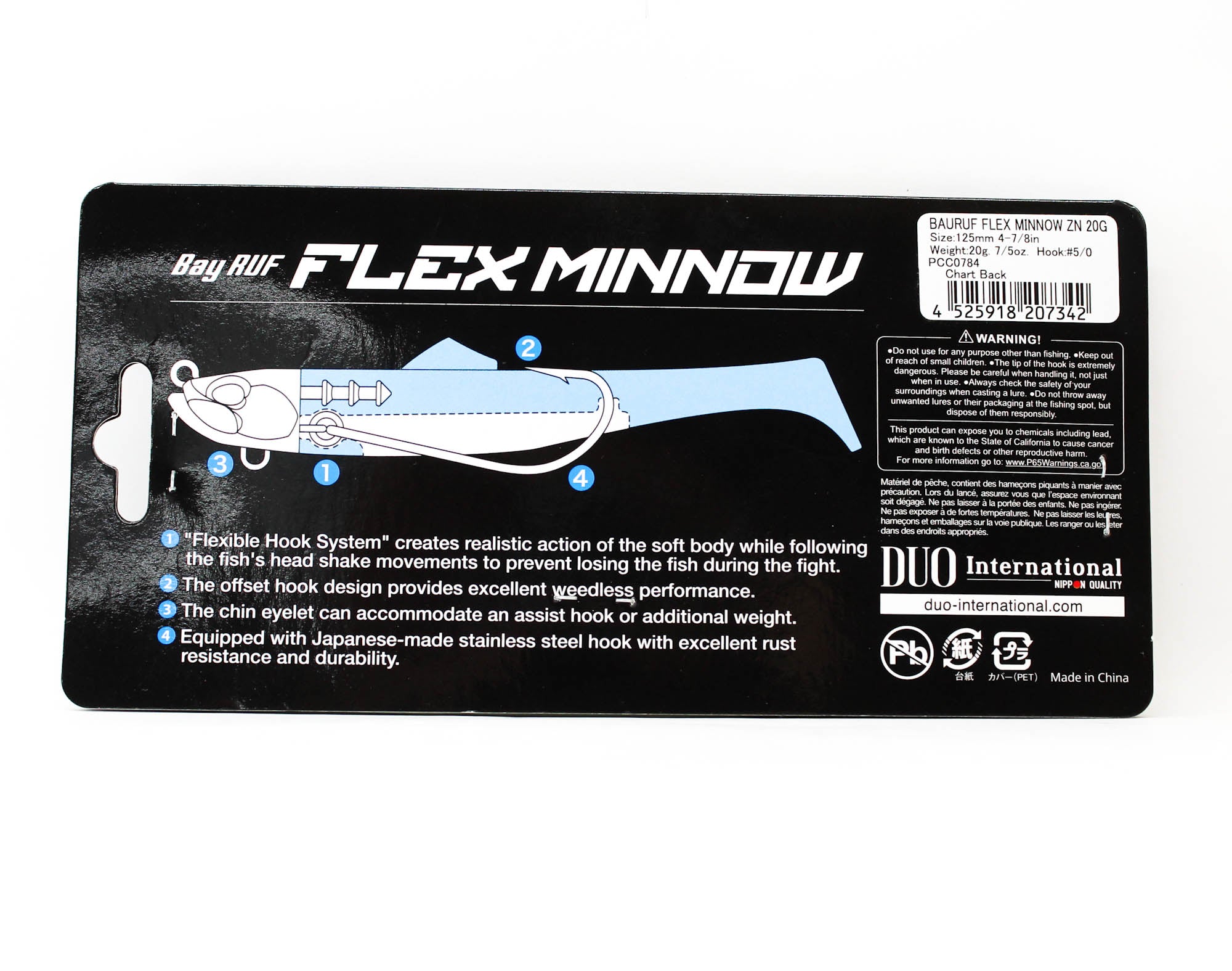 Duo Soft Lure Bay Ruf BR ZN Flex Minnow 20 grams PCC0784 (7342)