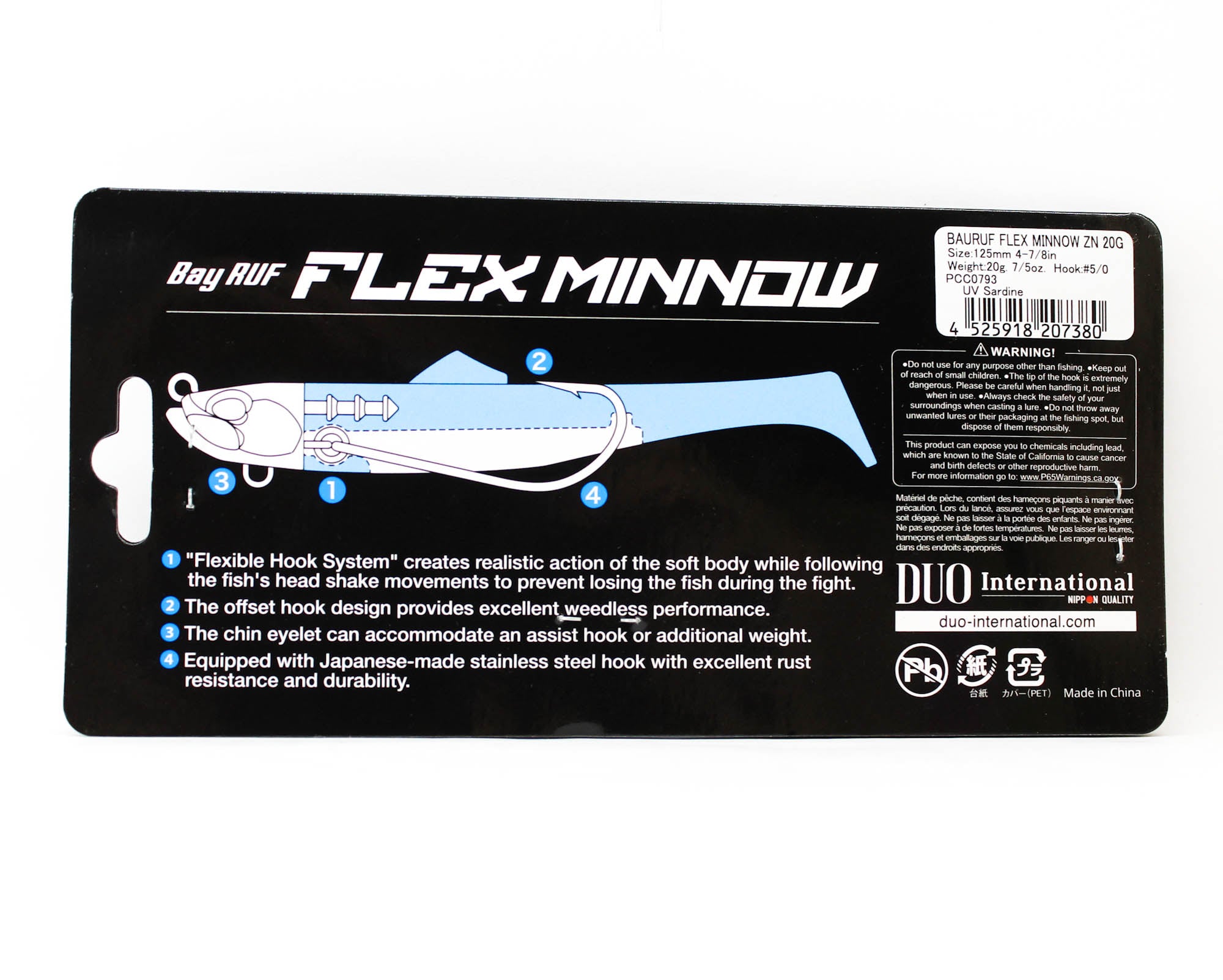 Duo Soft Lure Bay Ruf BR ZN Flex Minnow 20 grams PCC0793 (7380)