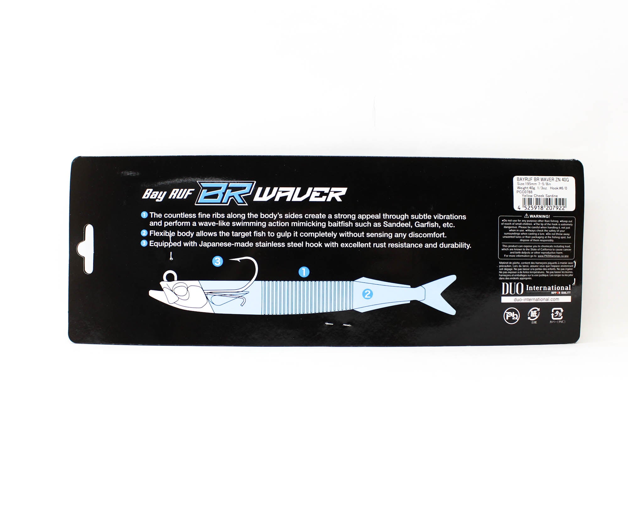 Duo Soft Lure Bay Ruf BR ZN Waver 40 grams PCC0788 (7922)