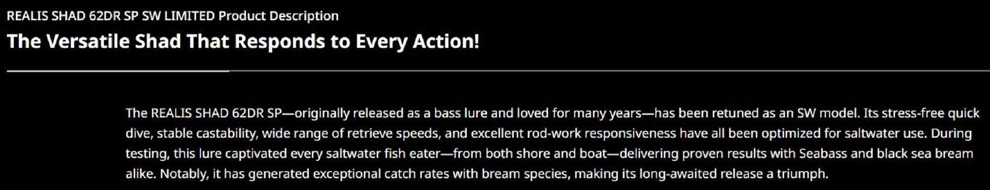 Duo Realis Shad 62 DR Suspend Lure CEA4101 (3794)