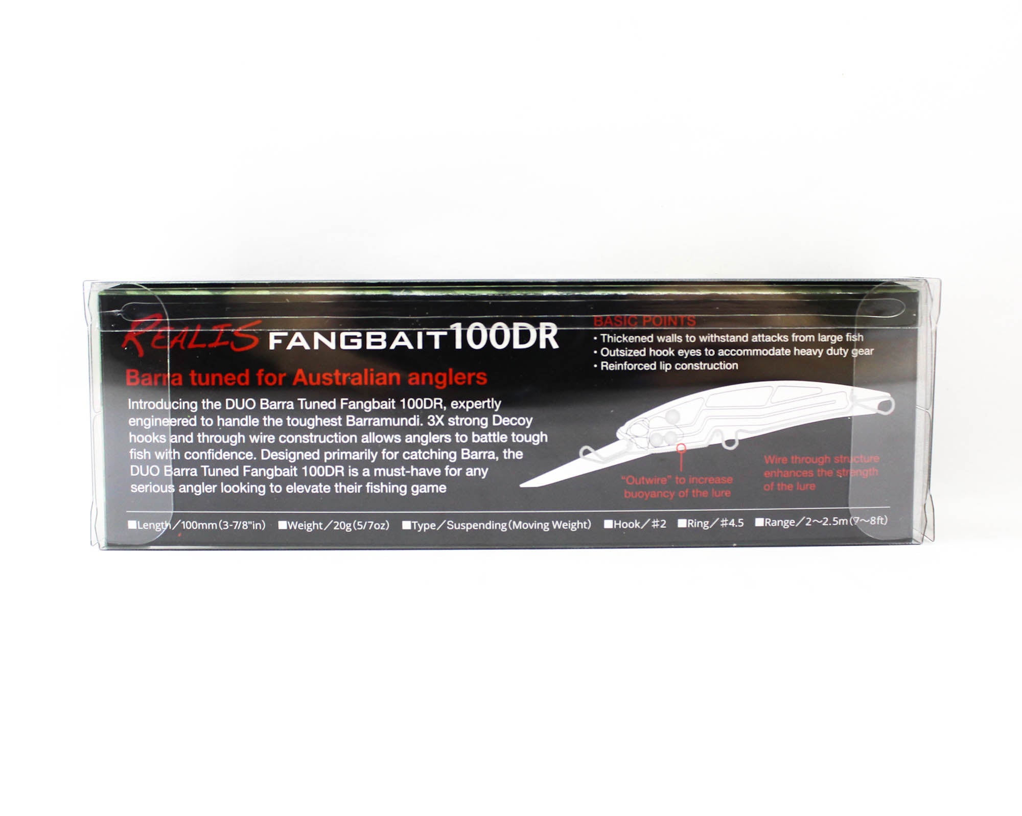 Duo Realis Fangbait 100DR Barra Tuned Suspend Lure ACC3222 (6085)