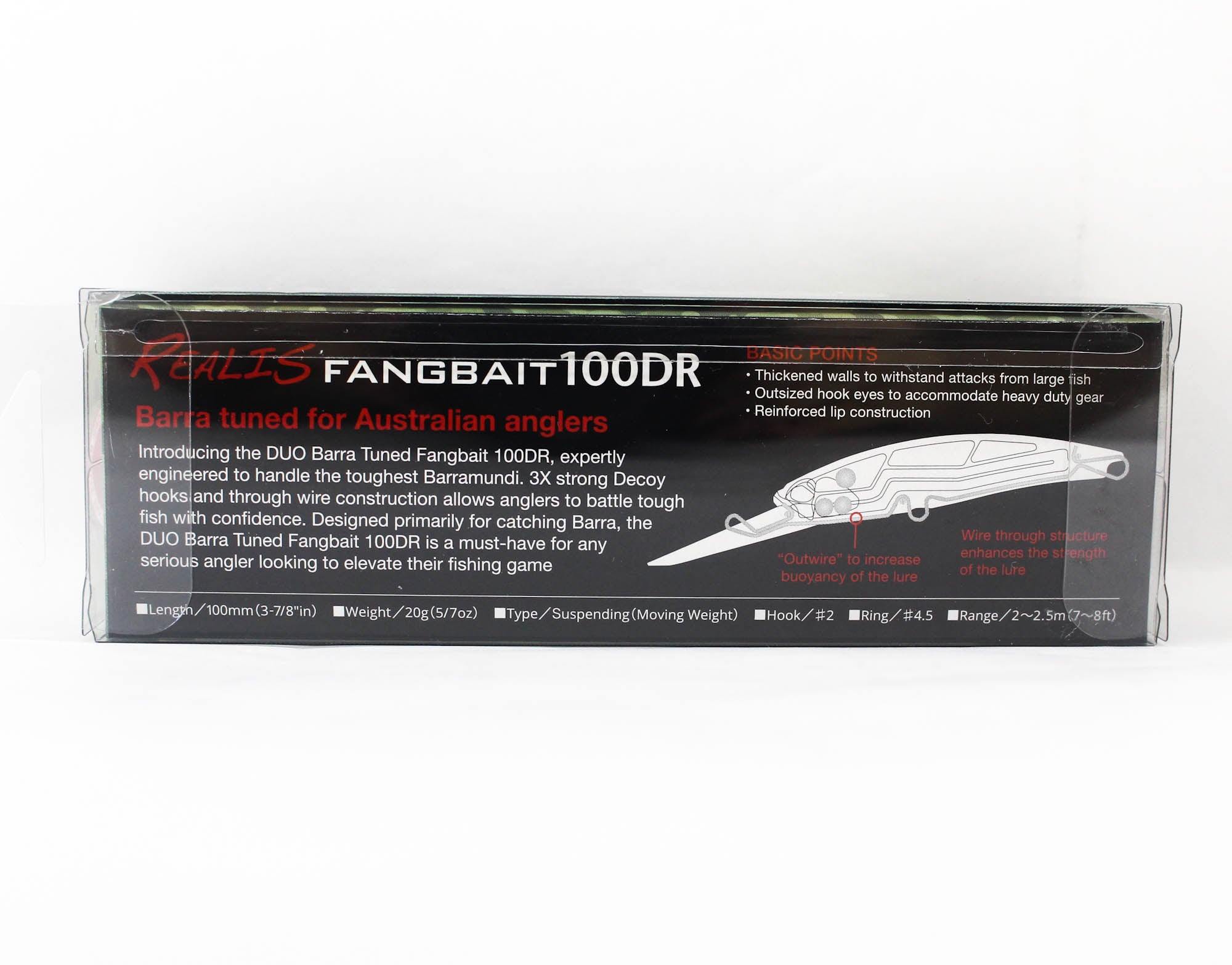 Duo Realis Fangbait 100DR Barra Tuned Suspend Lure ADA0218 (6108)