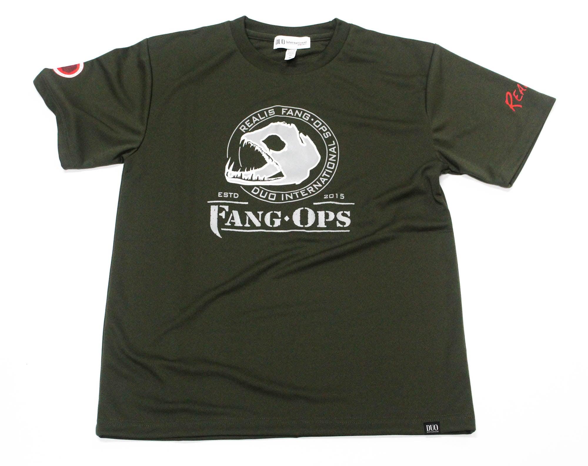 Duo T Shirt Fang Ops Beast 25 Short Sleeve Dry Fit Green Size M (8560)