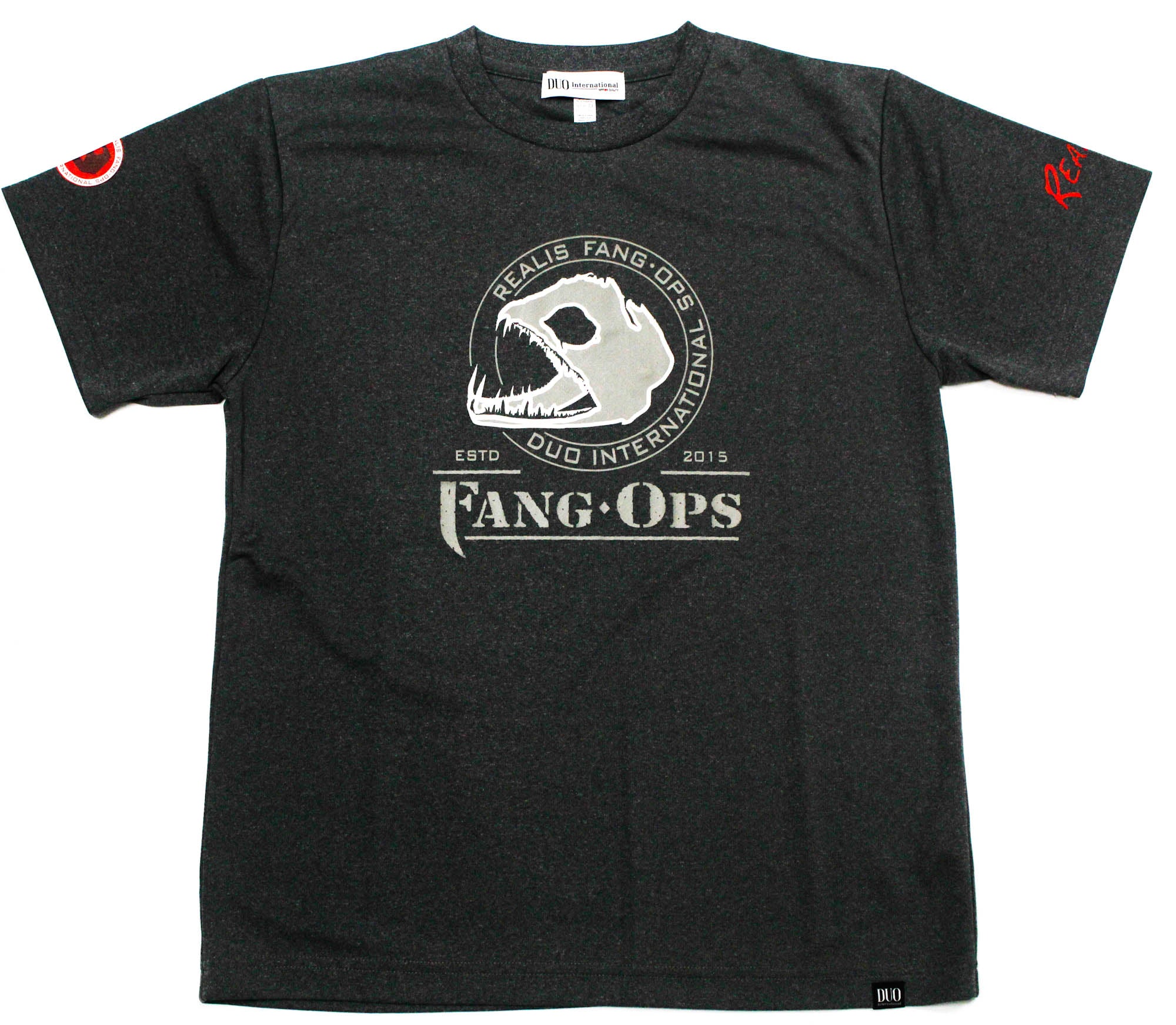 Duo T Shirt Fang Ops Beast 25 Short Sleeve Dry Fit Gray Size L (8614)