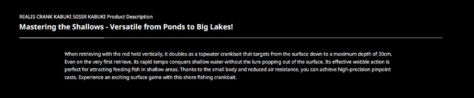 Duo Realis Crank Kabuki 50SSR Floating Lure CSA3578 (6565)