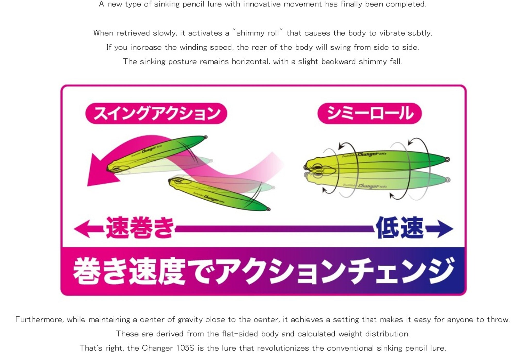 Duo Beach Walker Changer 105S Sinking Lure CPAZ602 (6732)