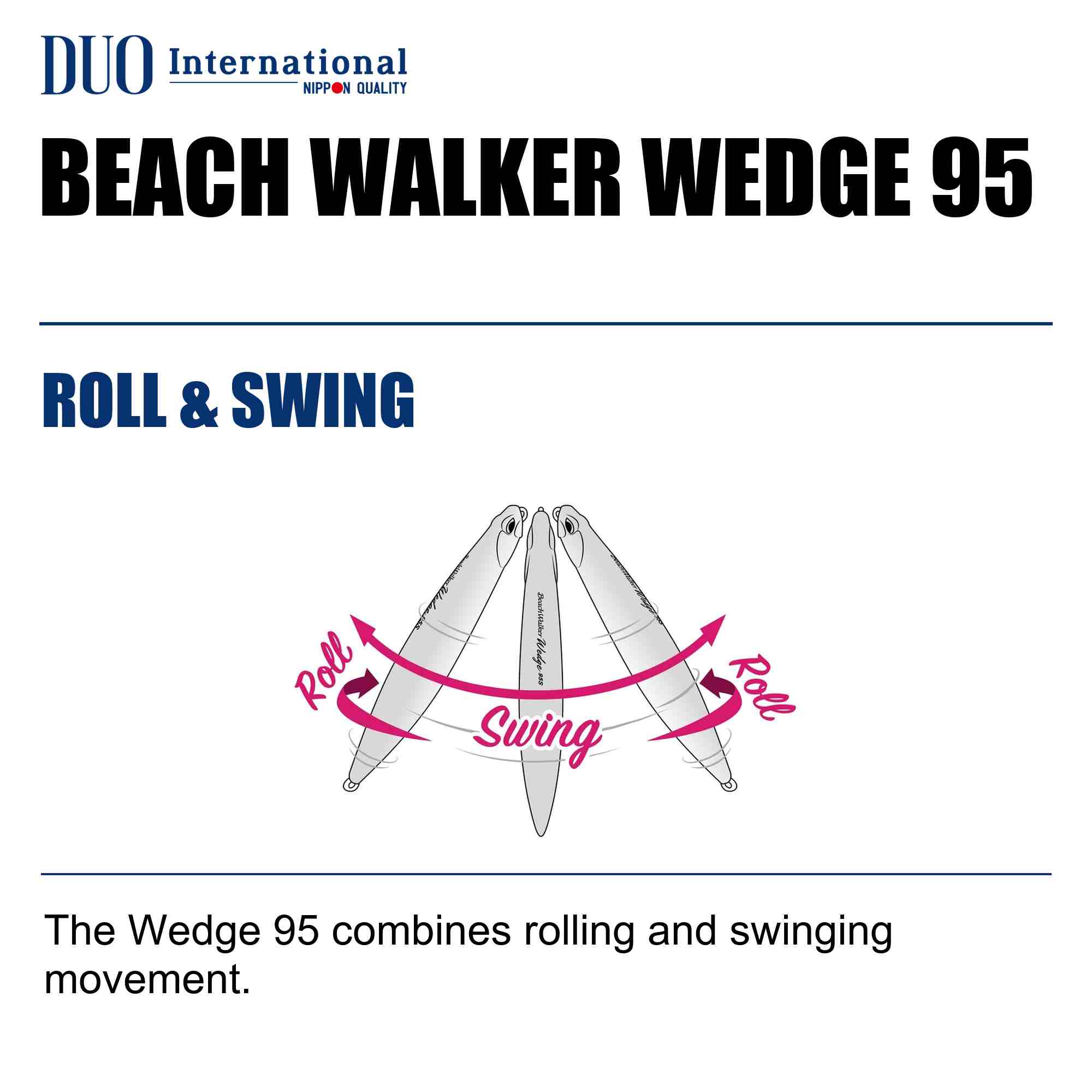 Duo Beach Walker Wedge 95 mm 30 grams Sinking Lure CPAZ602 (6763)