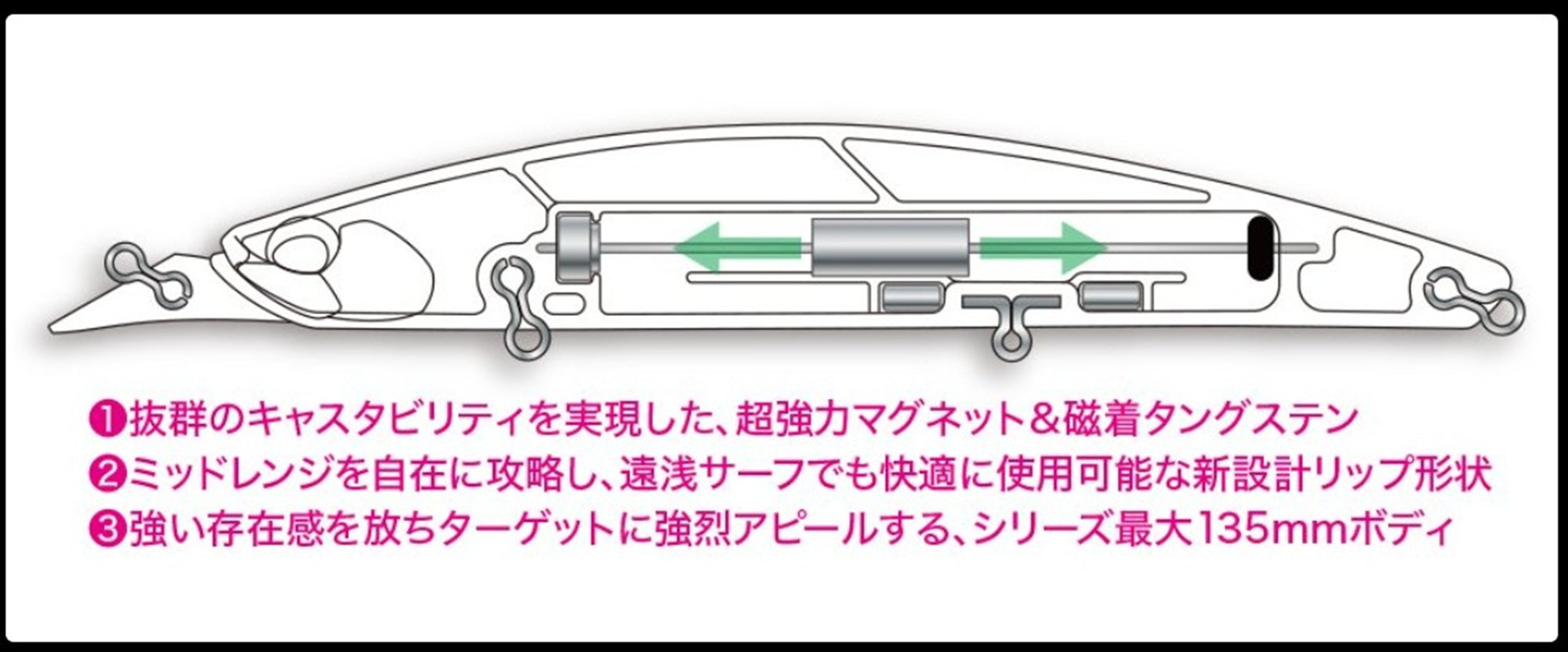 Duo Beach Walker 135 MD Sinking Lure CPAZ602 (6794)