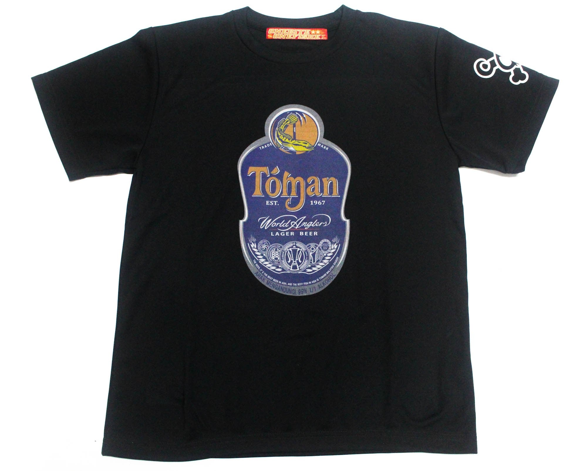 OBOF Dry Toman Beer T Shirt Short Sleeve Black Size 3L (8088)