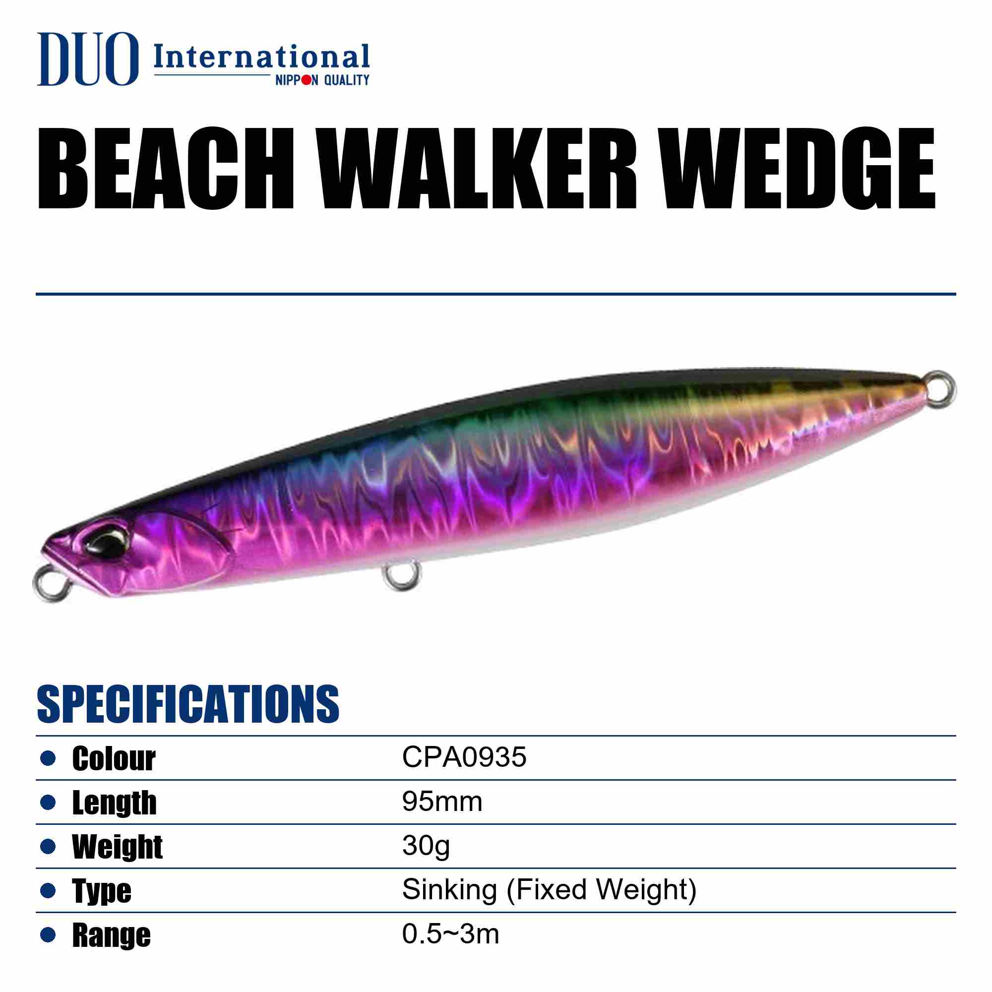 Duo Beach Walker Wedge 95 mm 30 grams Sinking Lure CPA0935 (8538)