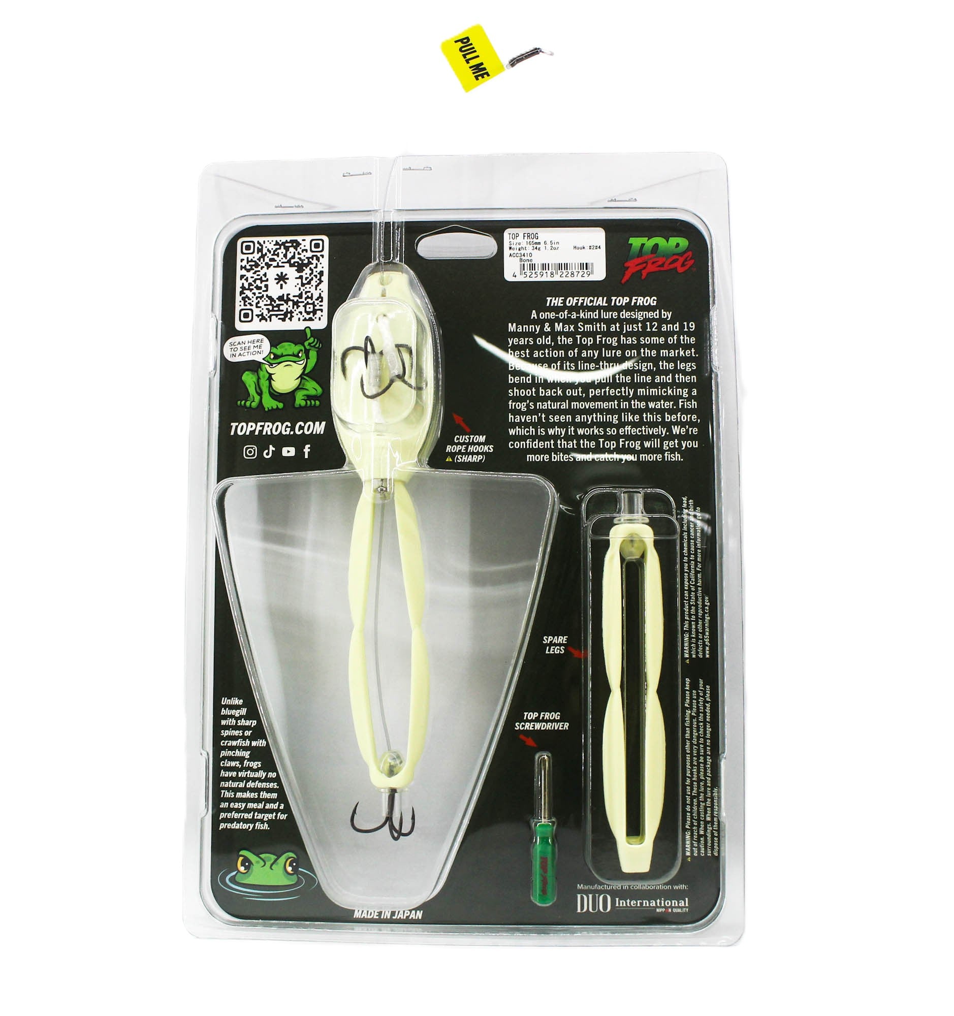 Duo Top Frog 165mm 34 grams Floating Lure Bone (8729)