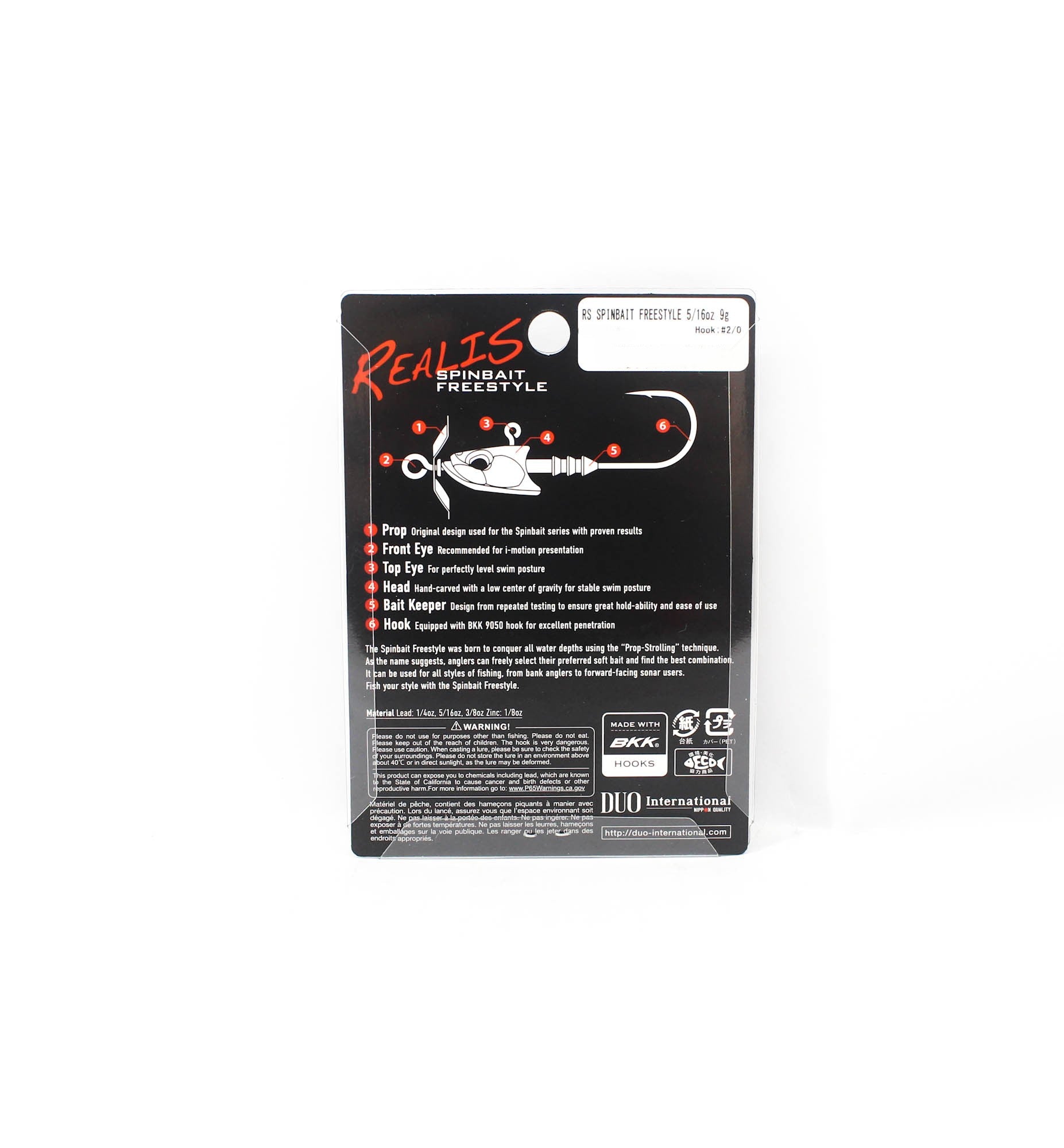 Duo Realis Jig Head Spinbait Freestyle 5/16 oz 9 grams PCC3083 (1200)