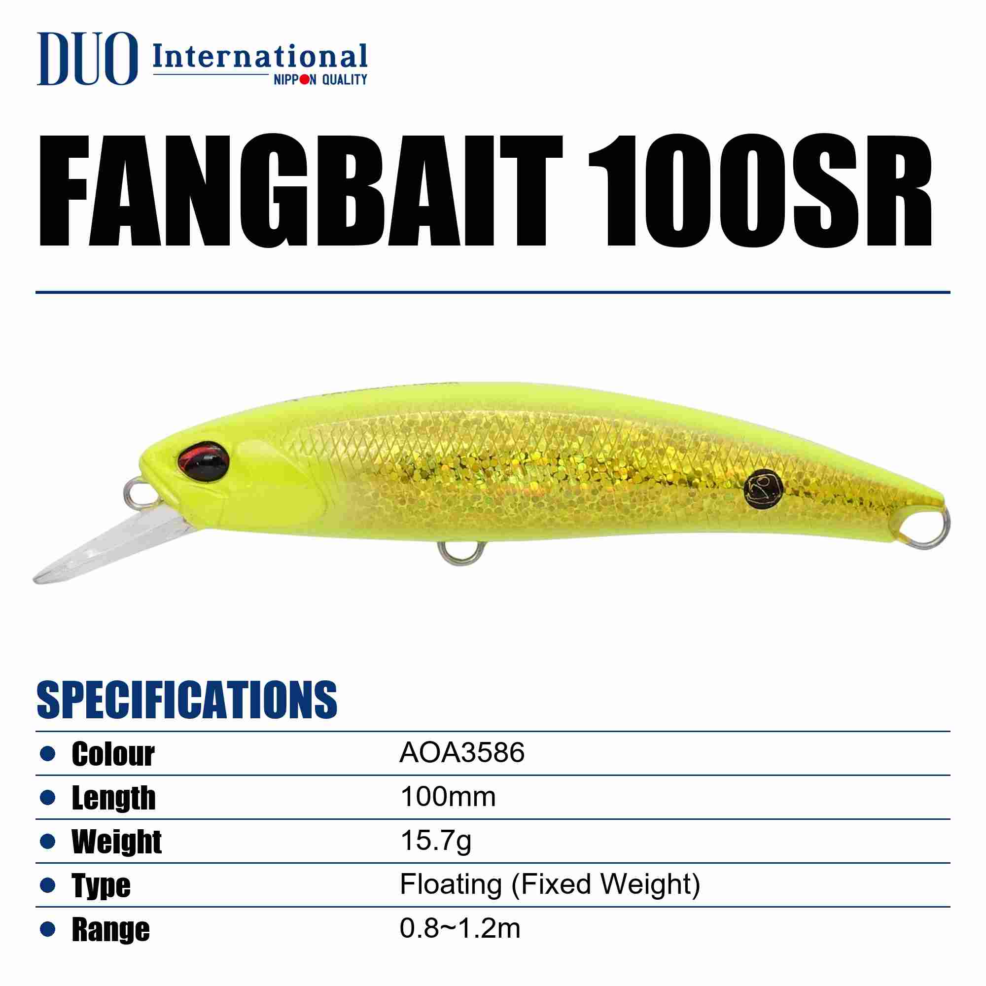 Duo Realis Fangbait 100SR Floating Lure AOA3586 (7462)