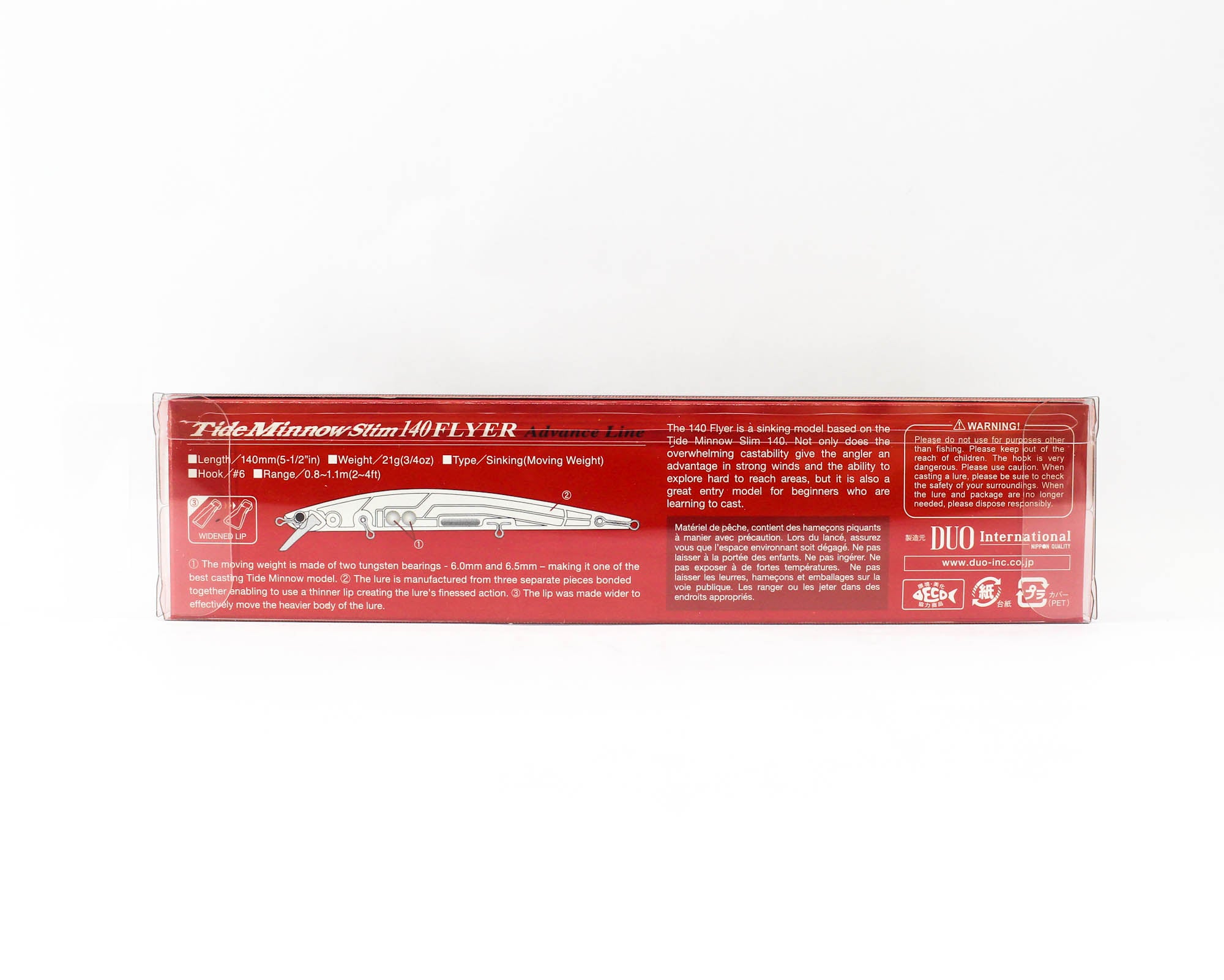 Duo Tide Minnow Flyer Slim 140 Sinking Lure CAA1018 (8841)