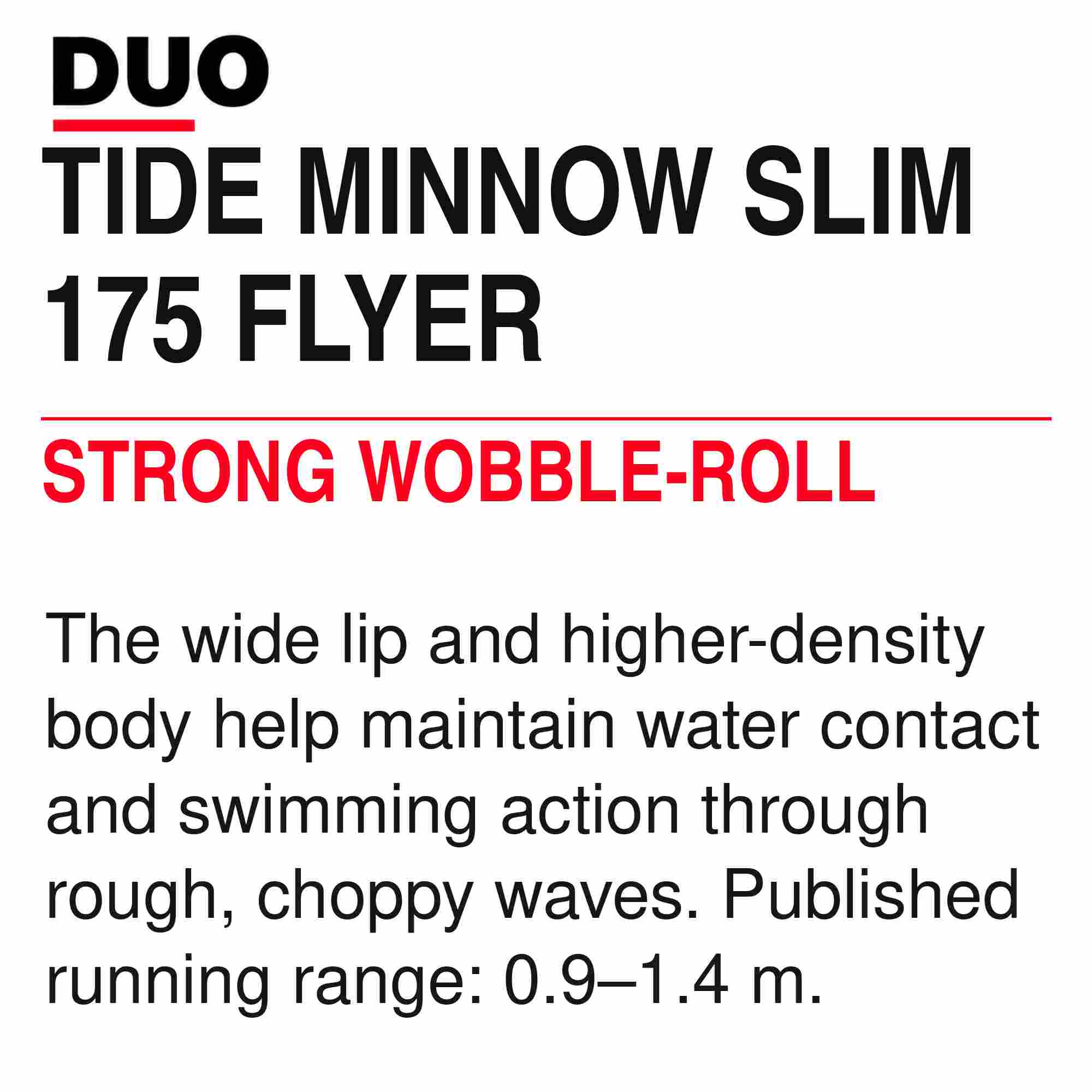 Duo Tide Minnow Flyer Slim 175 Sinking Lure CXA1017 (8865)