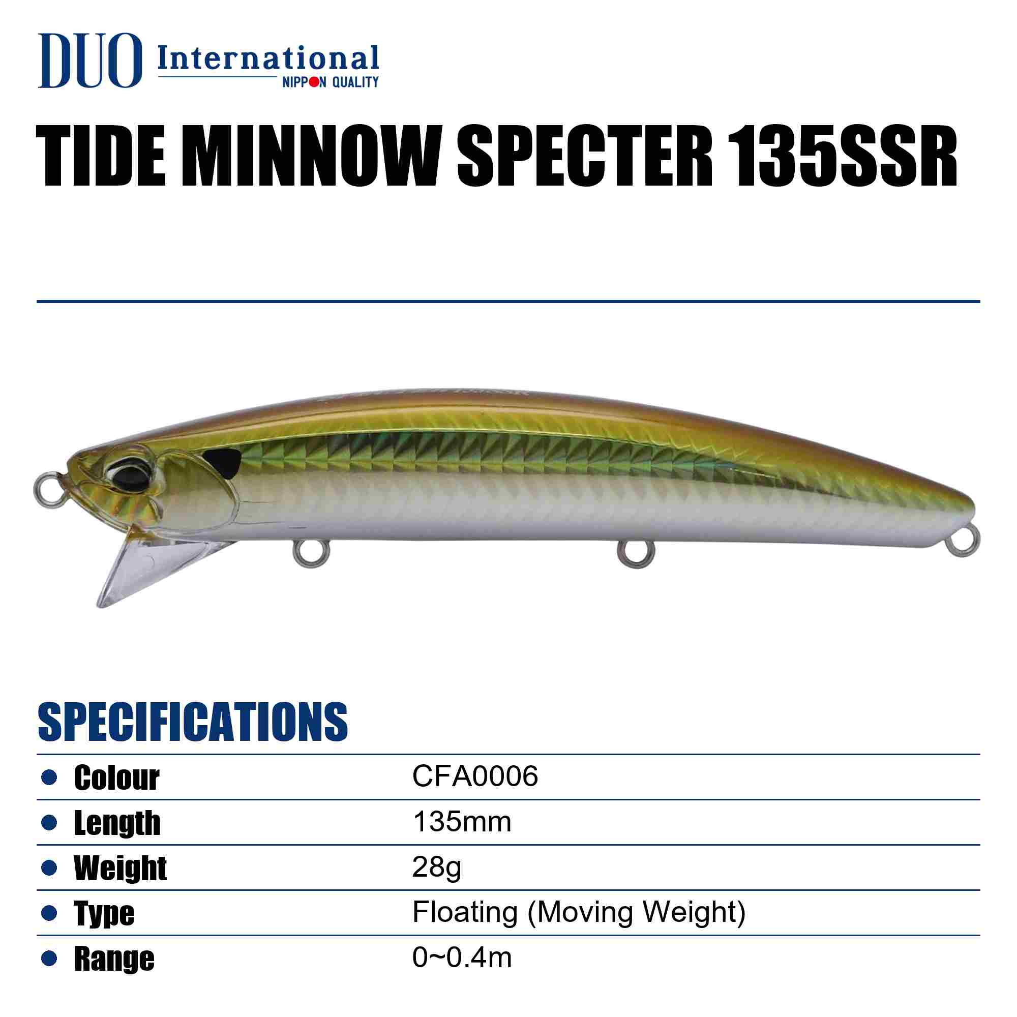 Duo Tide Minnow Specter 135SSR Suspend Lure CFA0006 (9237)