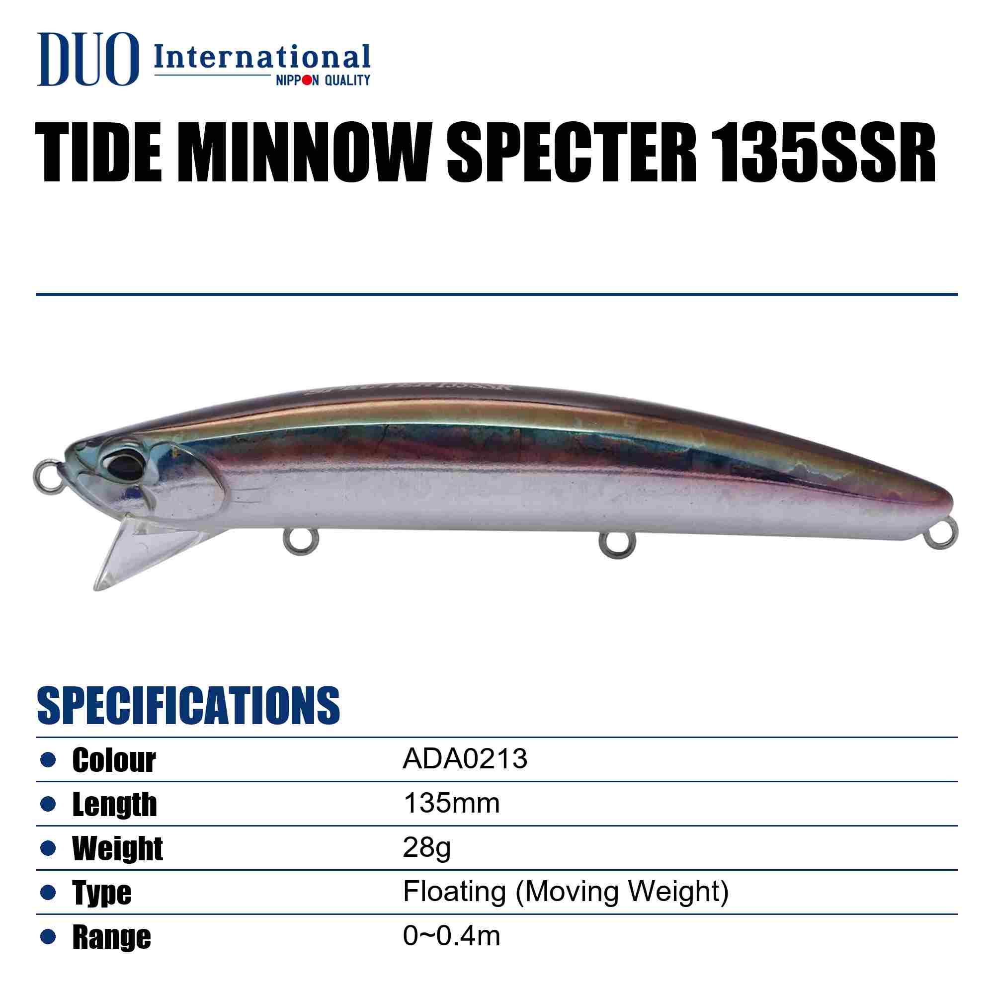 Duo Tide Minnow Specter 135SSR Suspend Lure ADA0213 (9244)