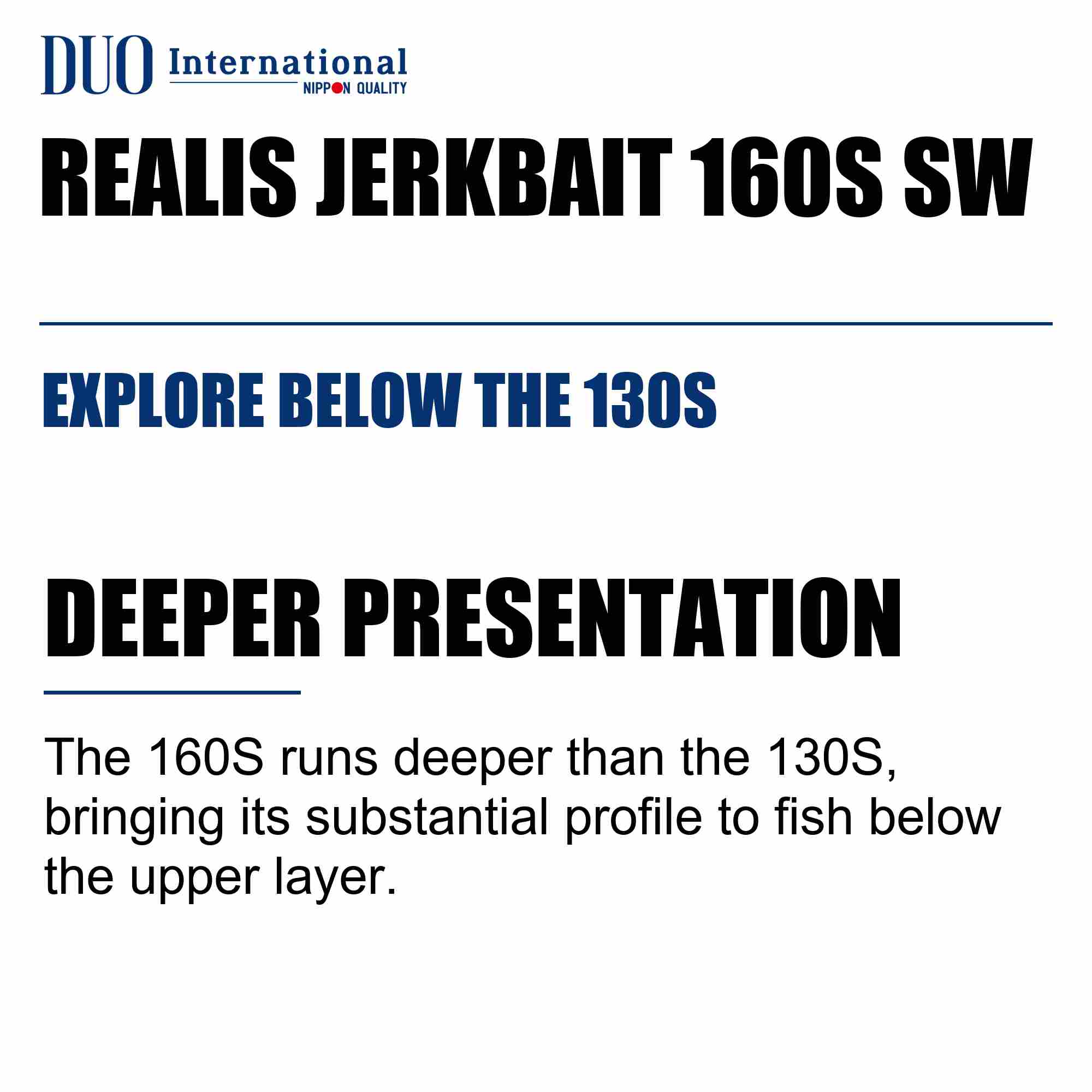 Duo Realis Jerkbait 160S SW Sinking Lure MCC3605 (9510)