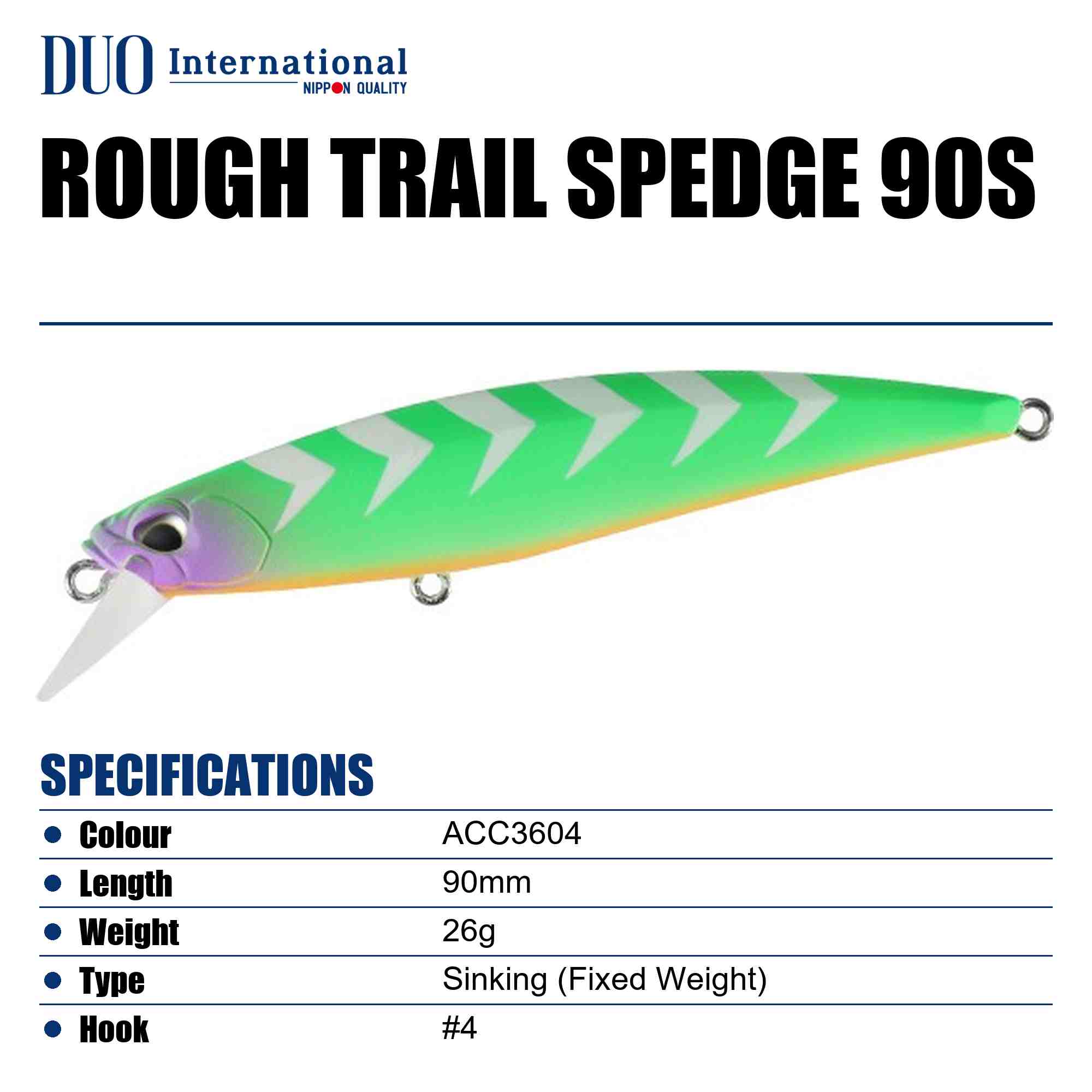 Duo Rough Trail Spedge 90S Sinking Lure ACC3604 (9794)