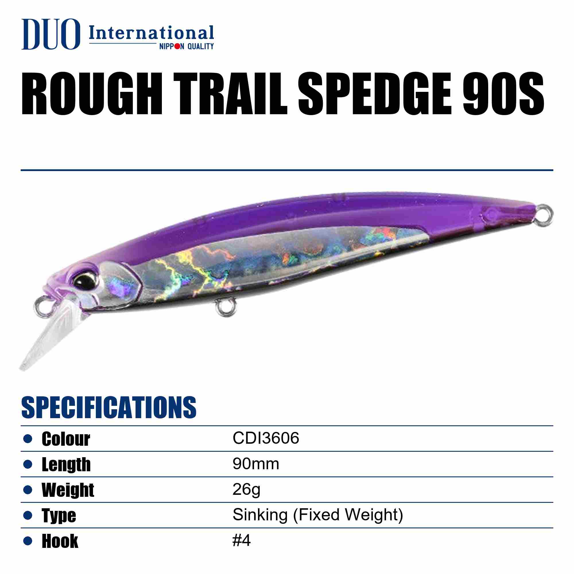 Duo Rough Trail Spedge 90S Sinking Lure CDI3606 (9817)