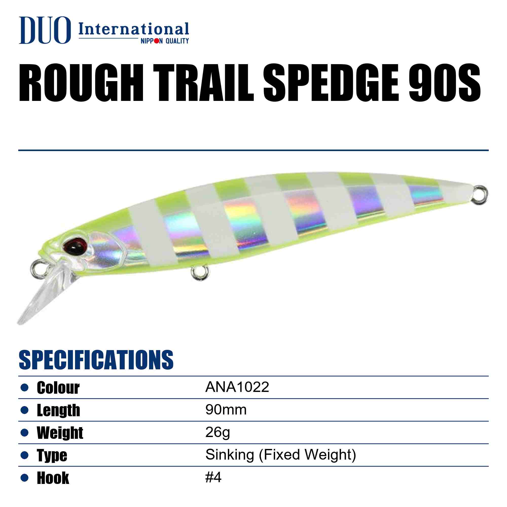 Duo Rough Trail Spedge 90S Sinking Lure ANA1022 (9831)