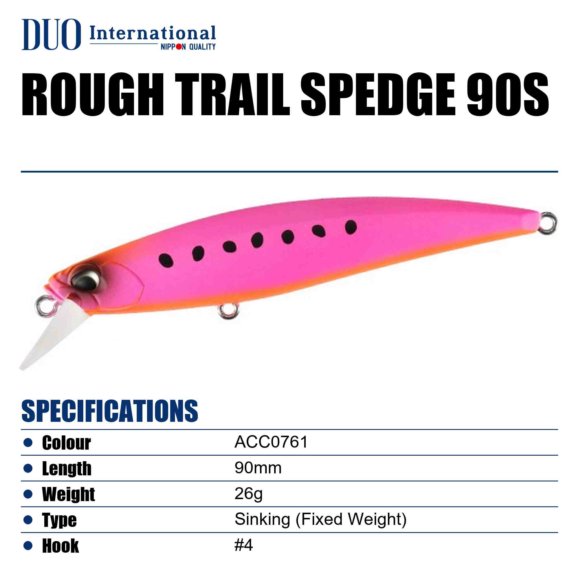 Duo Rough Trail Spedge 90S Sinking Lure ACC0761 (9879)