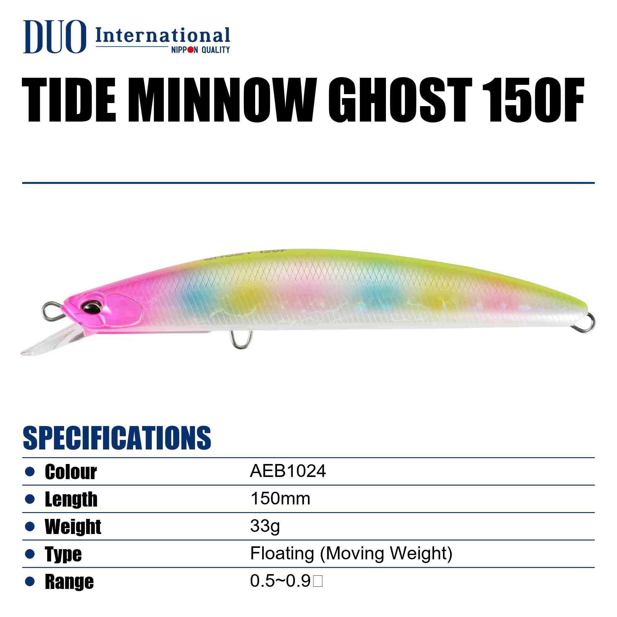 Duo Tide Minnow Ghost 150F Floating Lure AEB1024 (0356)