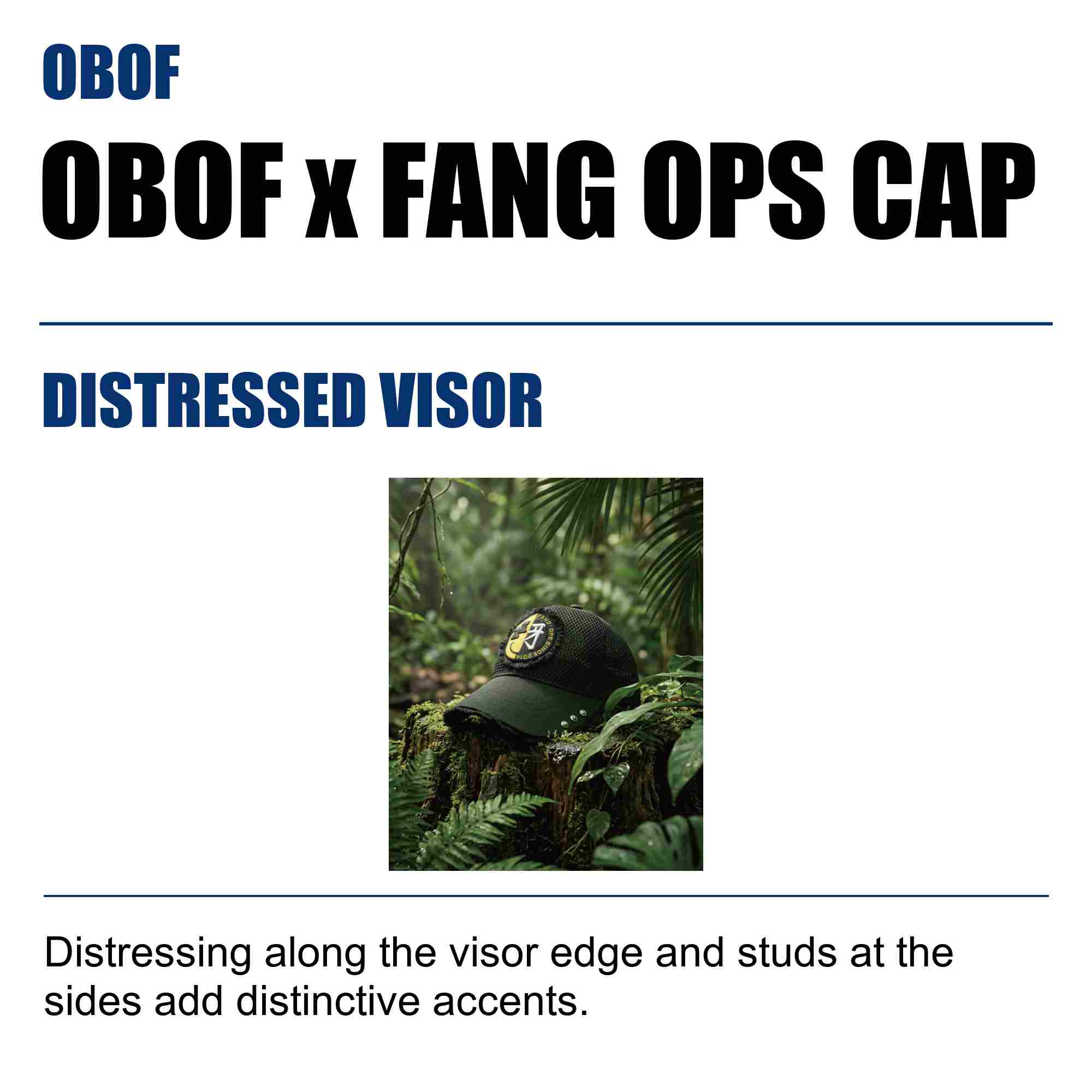 OBOF x Fang Ops Cap Collab Black (0431)