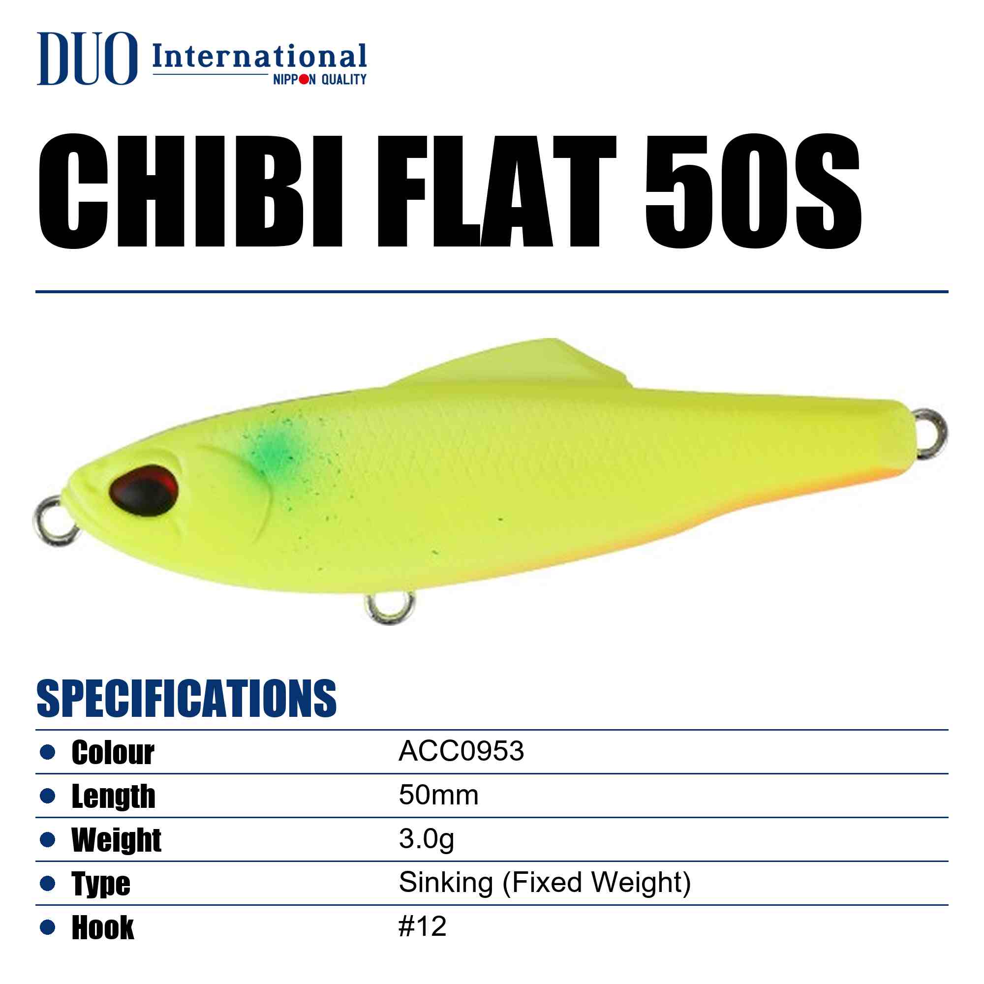 Duo Tetra Works Chibi Flat 50S Sinking Lure ACC0953 (0462)