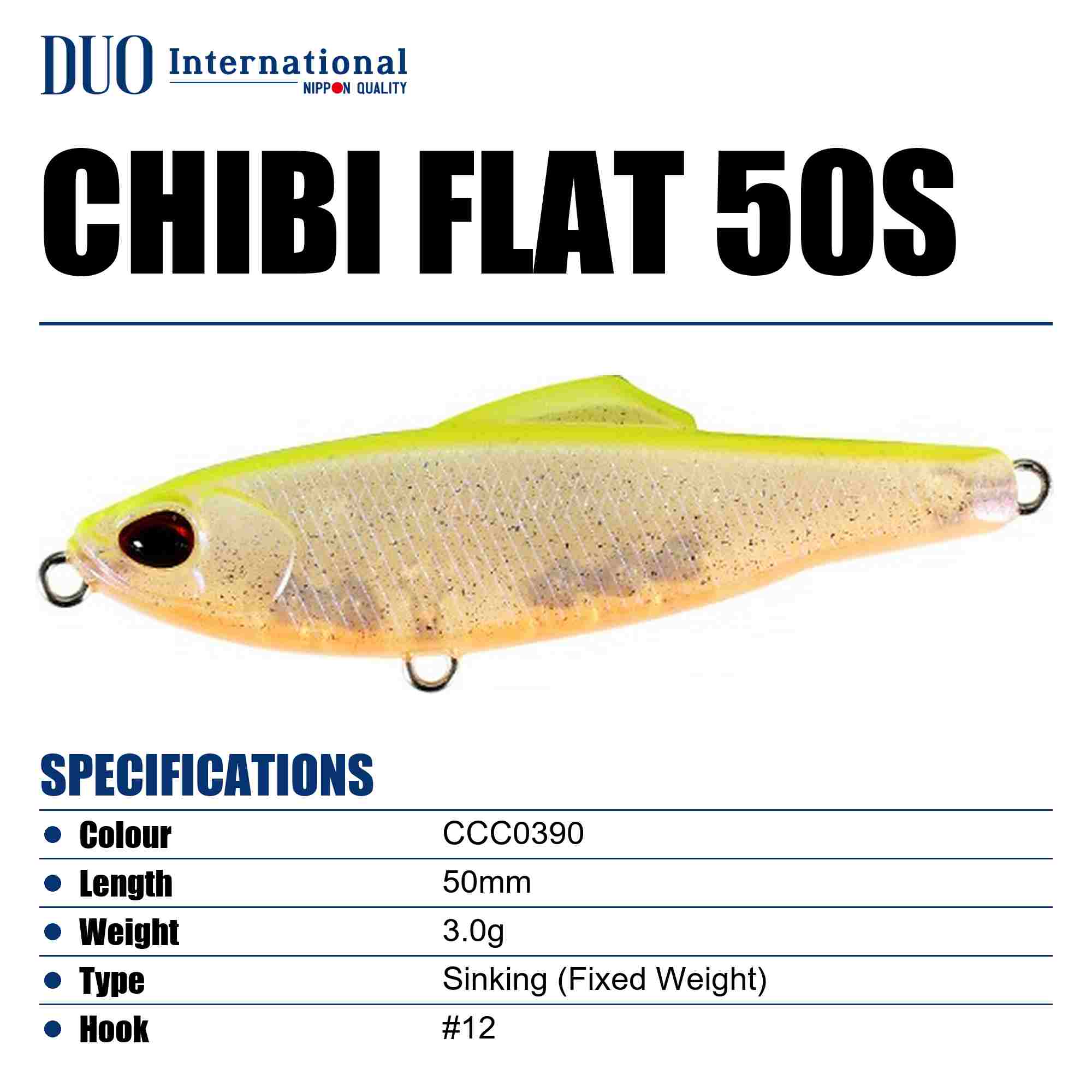 Duo Tetra Works Chibi Flat 50S Sinking Lure CCC0390 (0493)