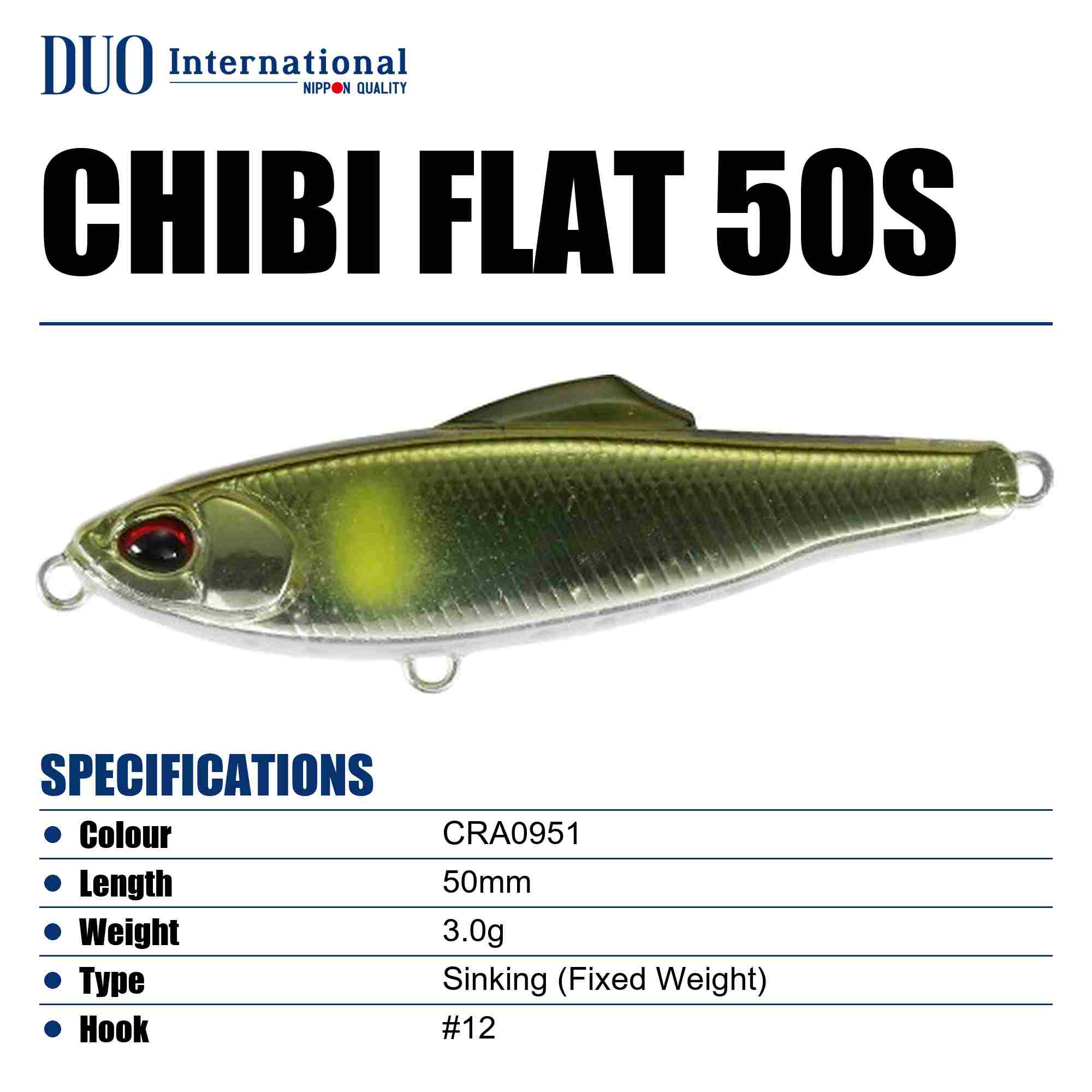 Duo Tetra Works Chibi Flat 50S Sinking Lure CRA0951 (0530)