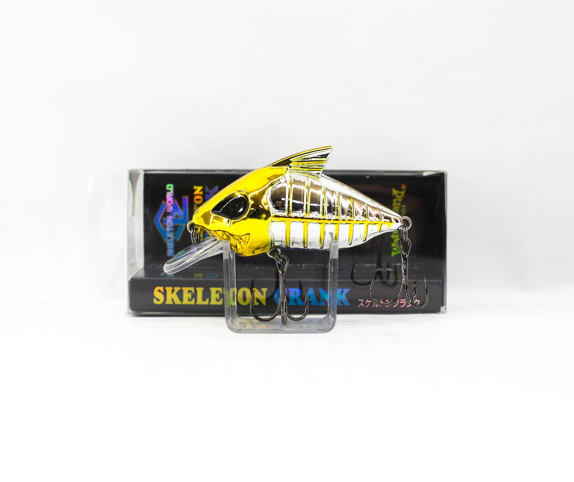 Water Land Skeleton Crank 59 mm 15 grams Floating Lure Gold Silver (5063)