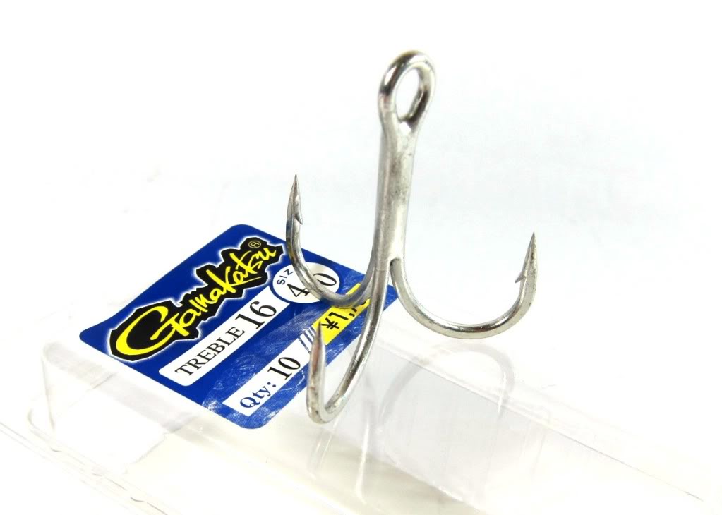 Gamakatsu 66234 Treble Hook Treble 16 Heavy Duty Size 1/0 (3628)