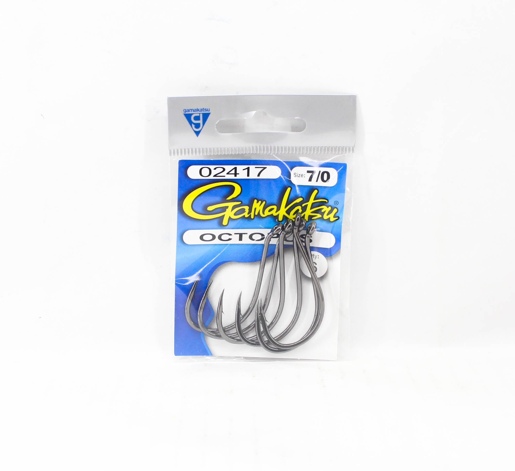 Gamakatsu 02417 Octopus NSB Hook Size 7/0 , 6 per pack (5178)